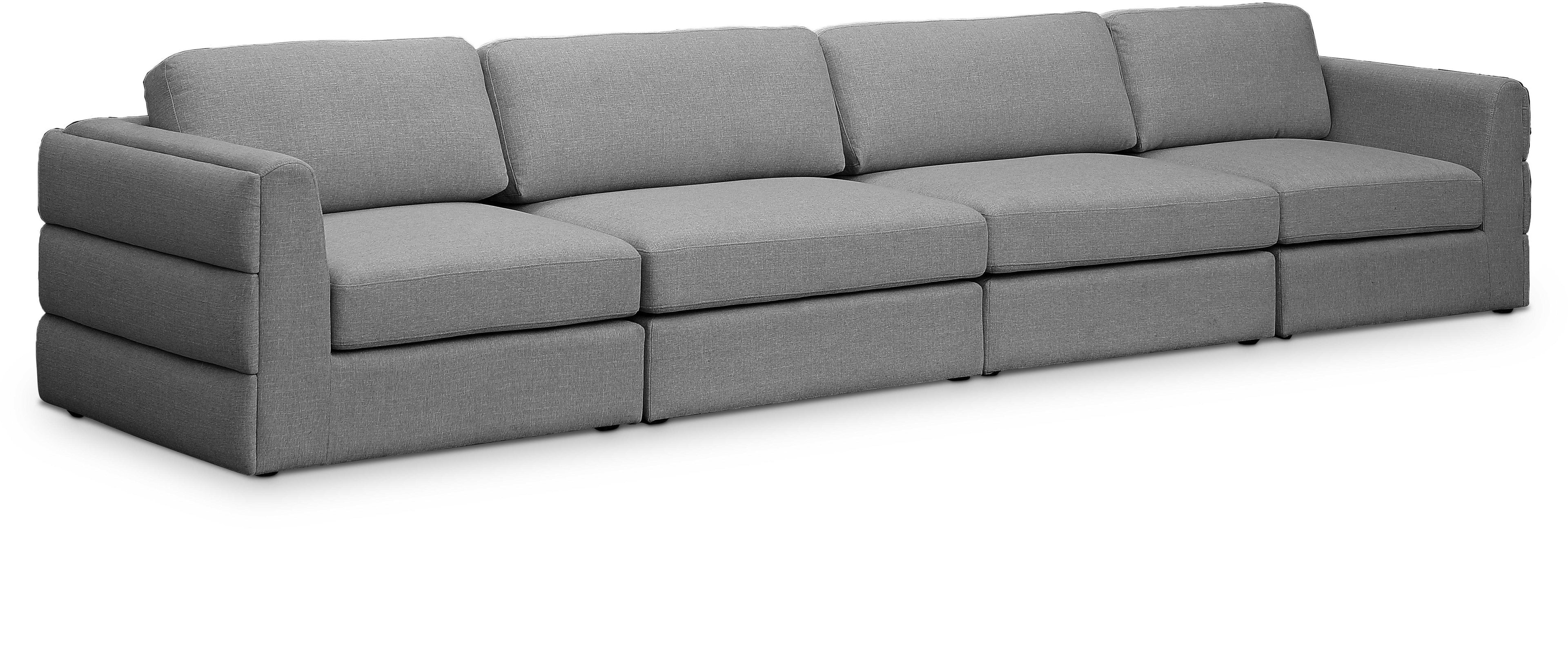 Beckham Durable Linen TextuFabric Modular Sofa