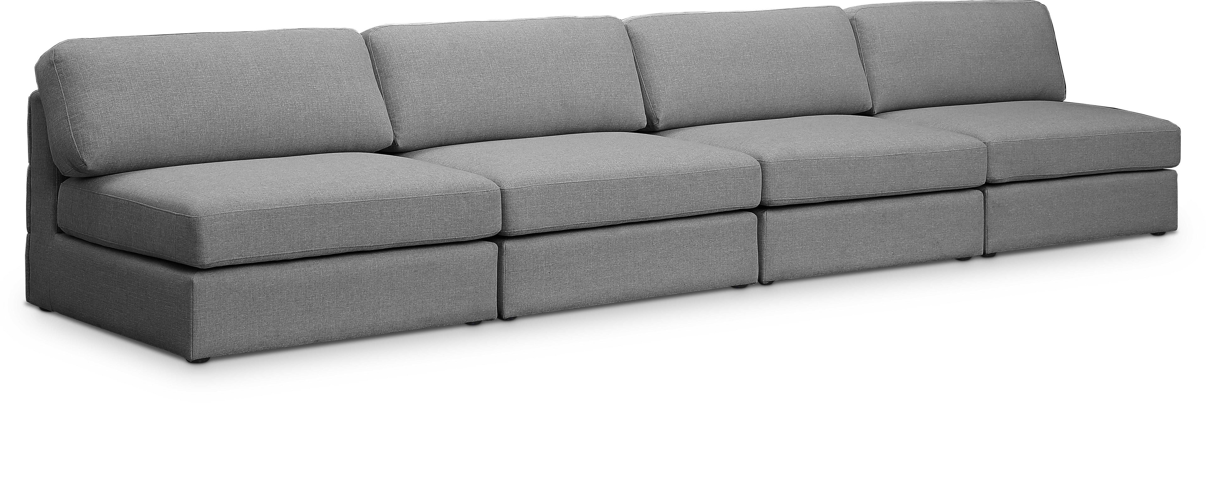 Beckham Durable Linen TextuFabric Modular Sofa