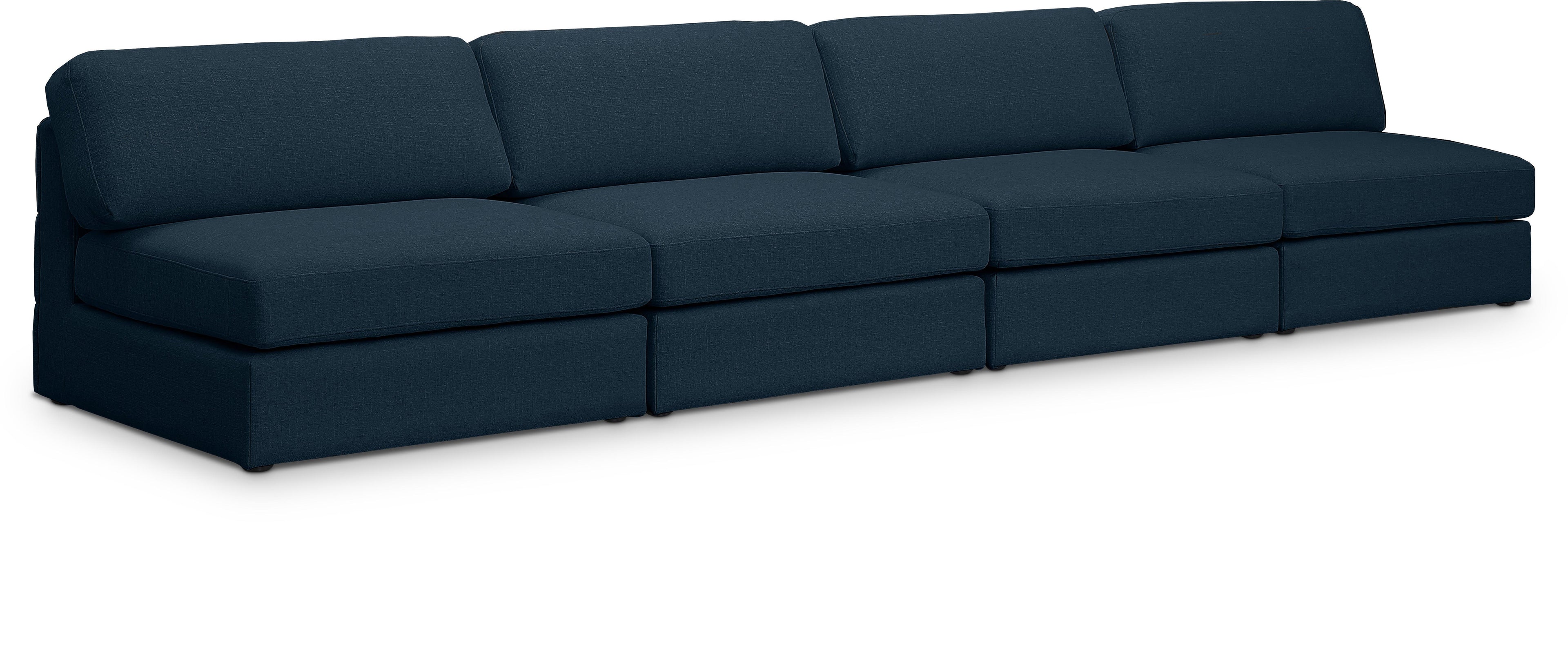 Beckham Durable Linen TextuFabric Modular Sofa