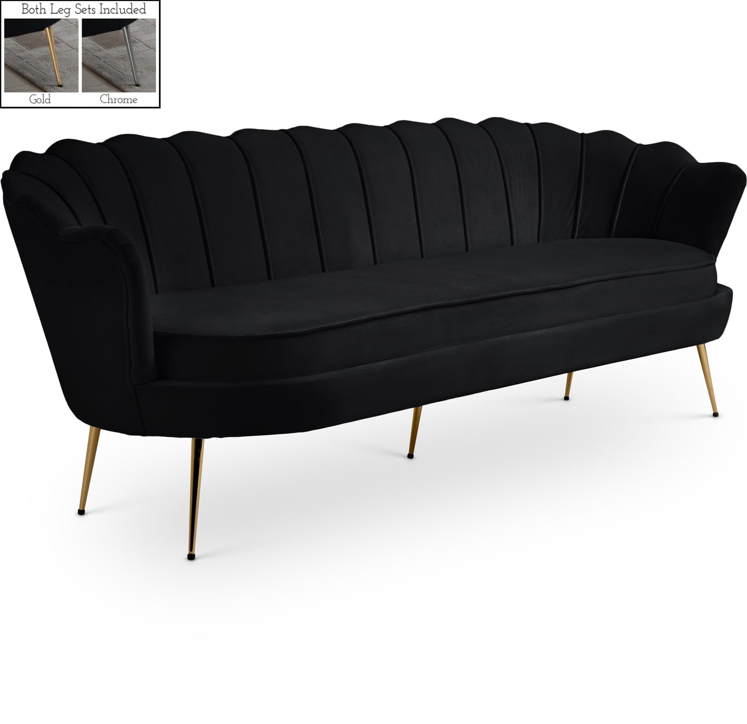 Gardenia Velvet Sofa