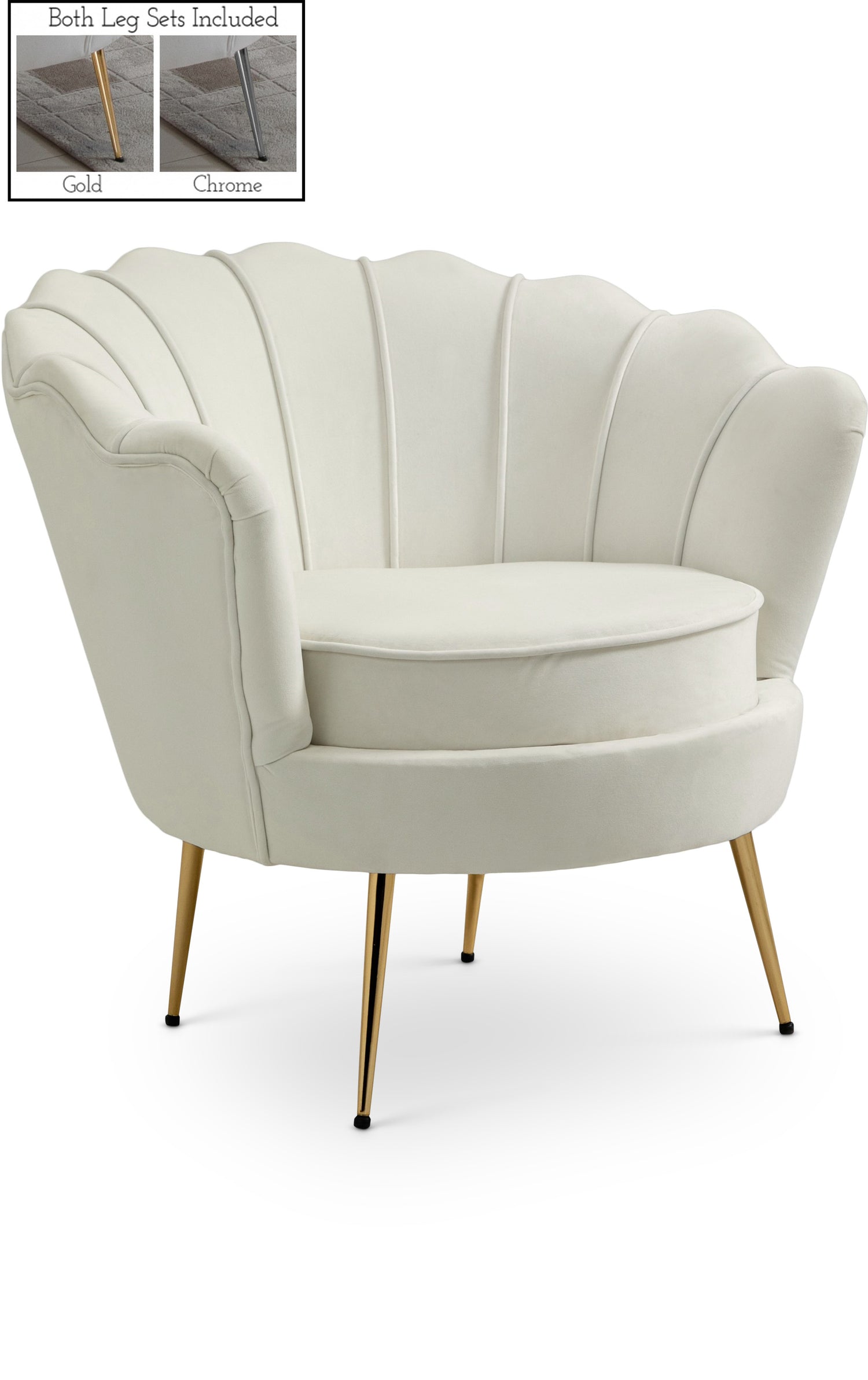 Gardenia Velvet Chair