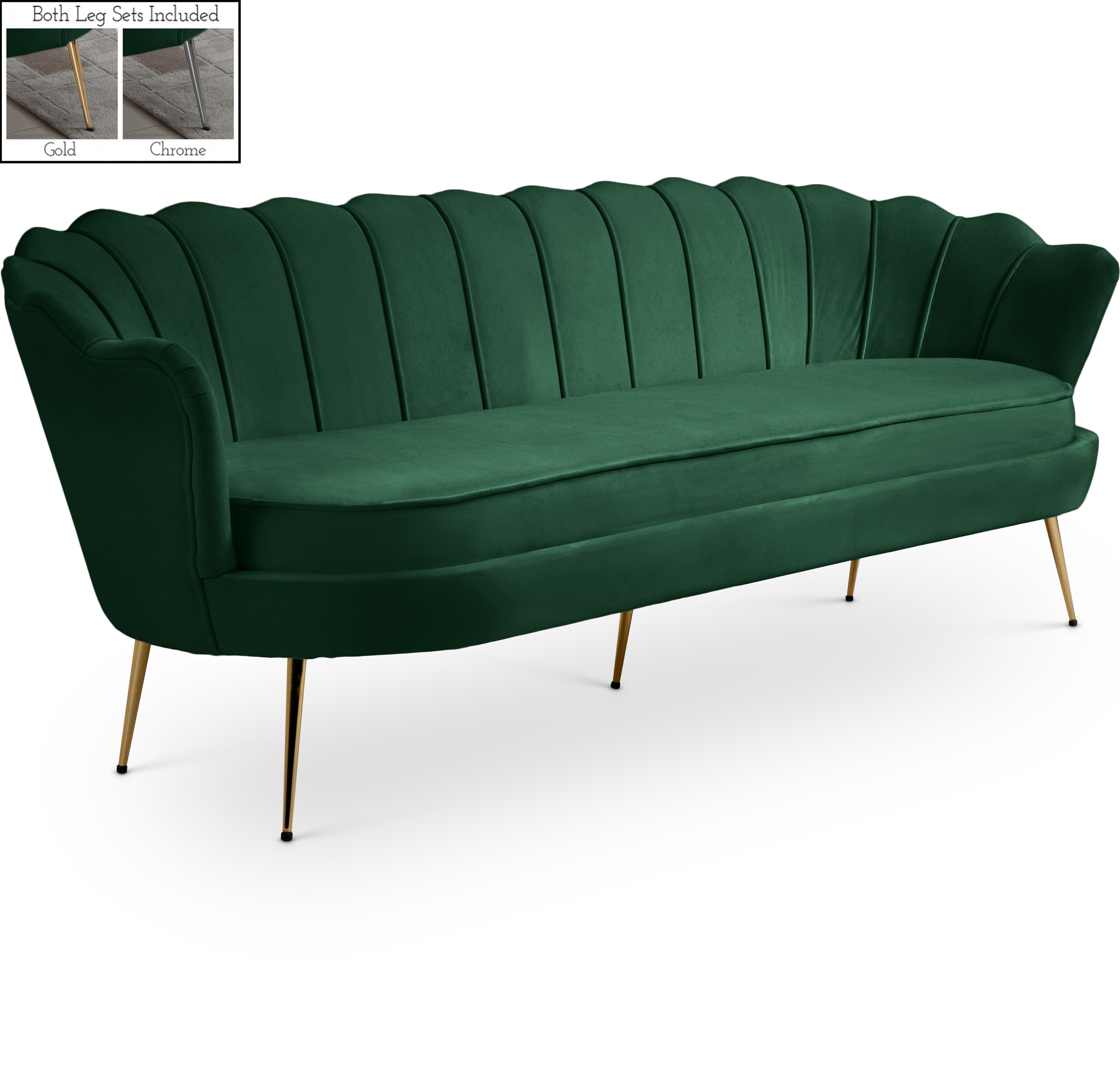 Gardenia Velvet Sofa