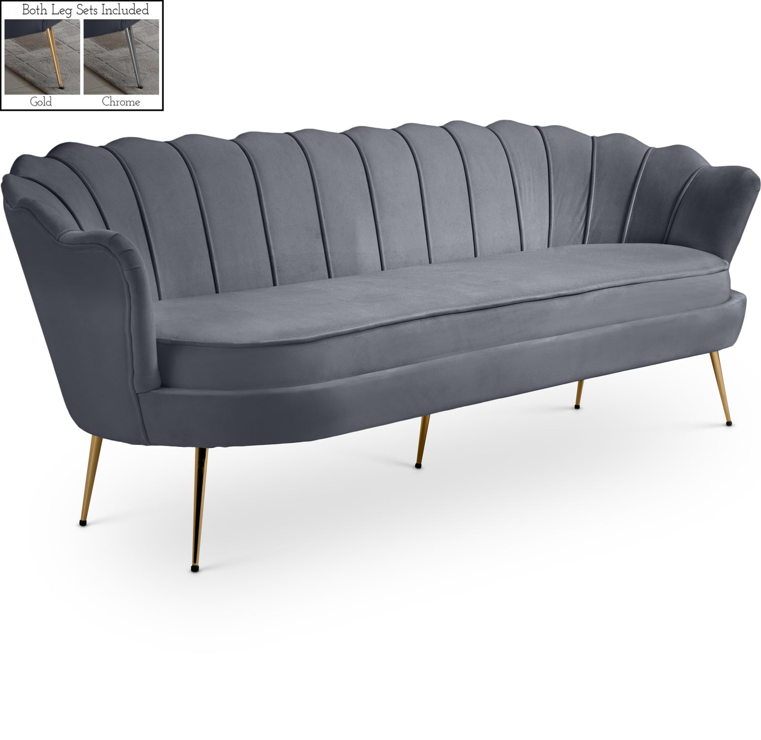 Gardenia Velvet Sofa