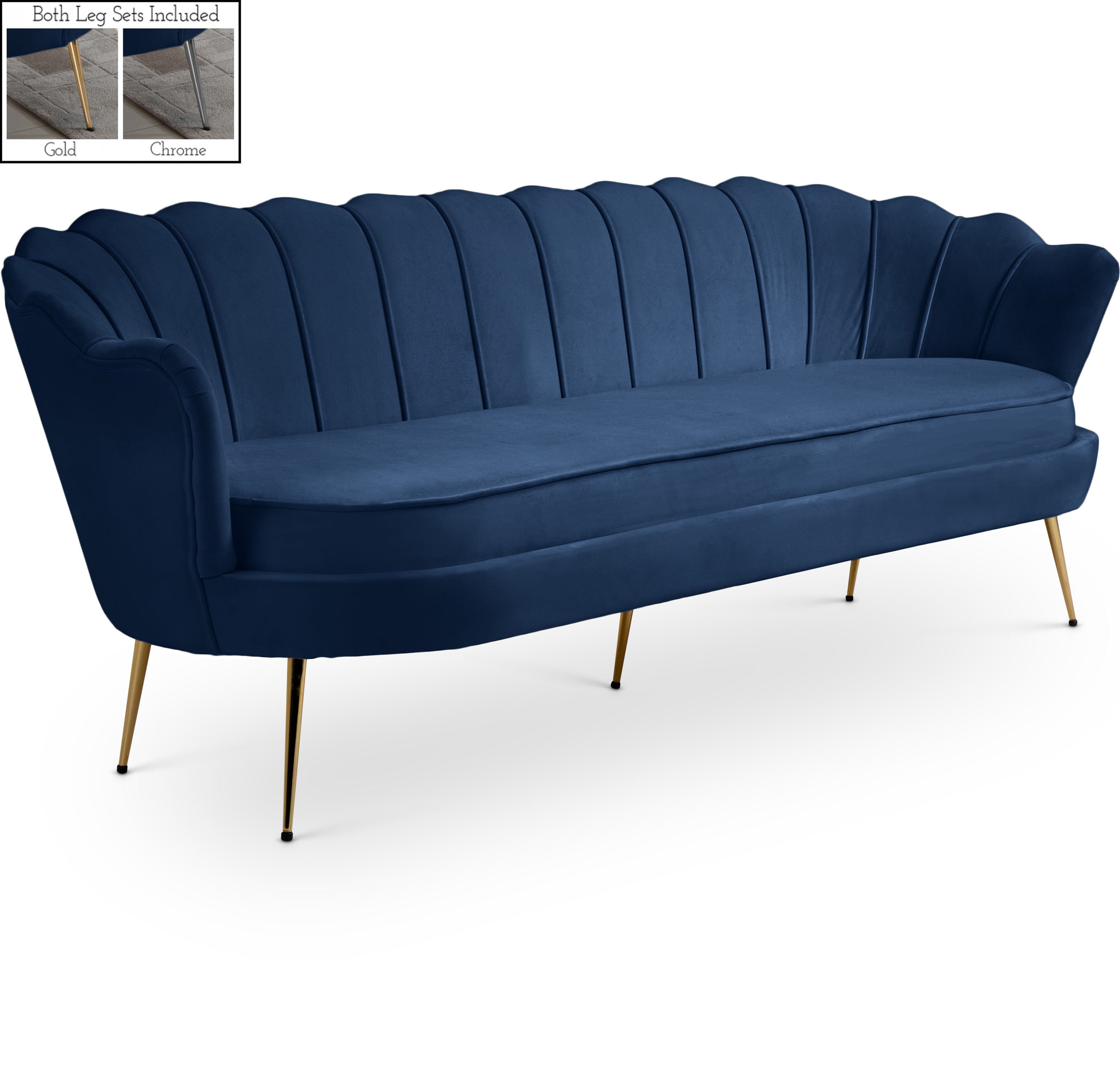 Gardenia Velvet Sofa