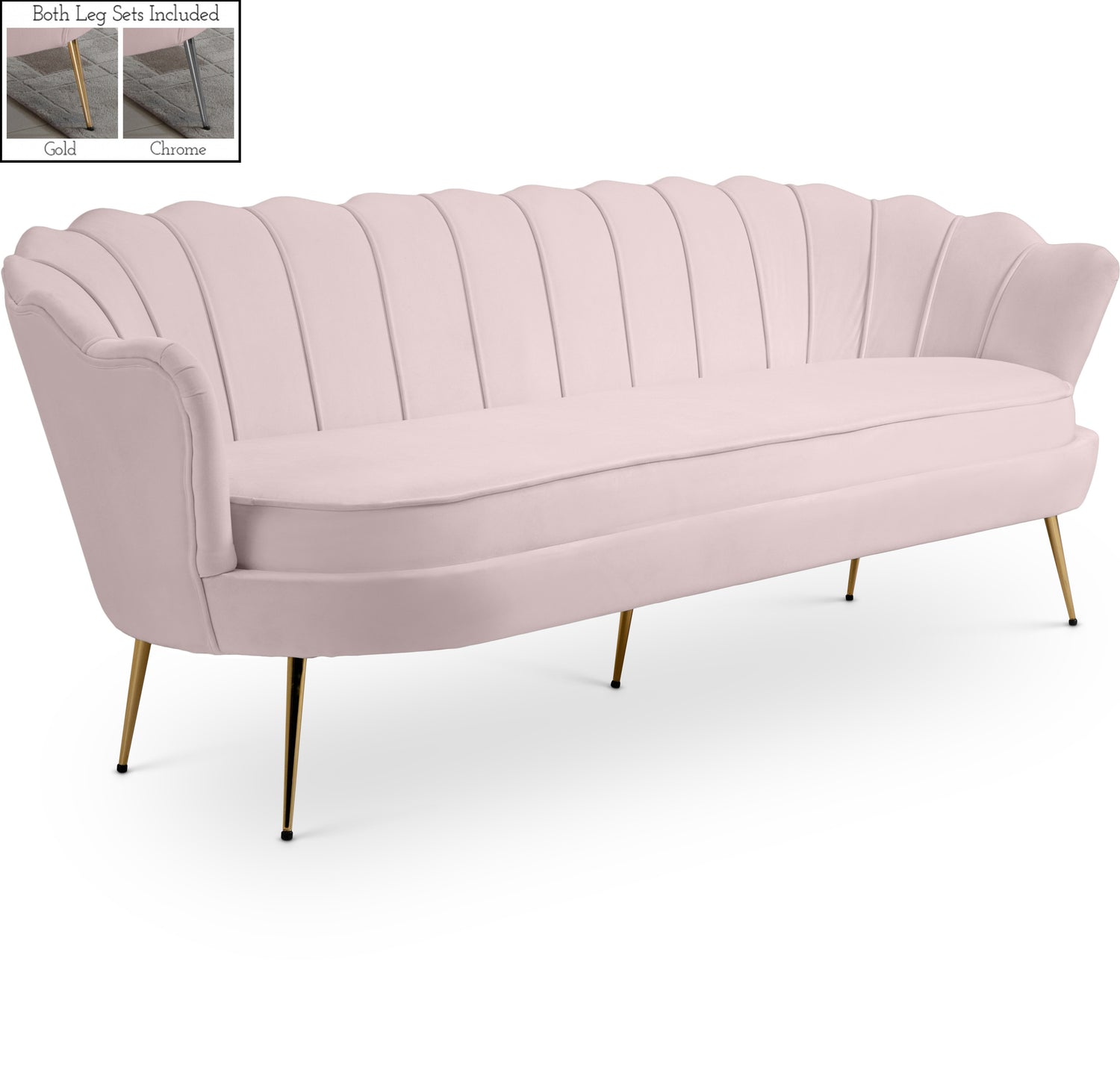 Gardenia Velvet Sofa