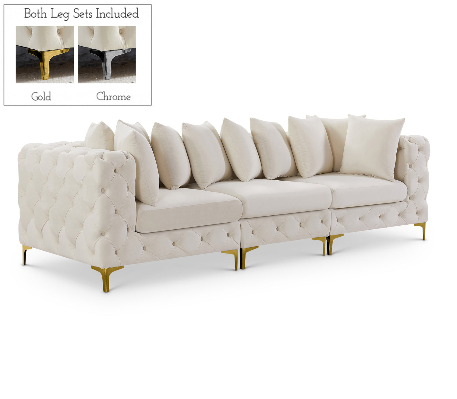 Tremblay Velvet Modular Sofa