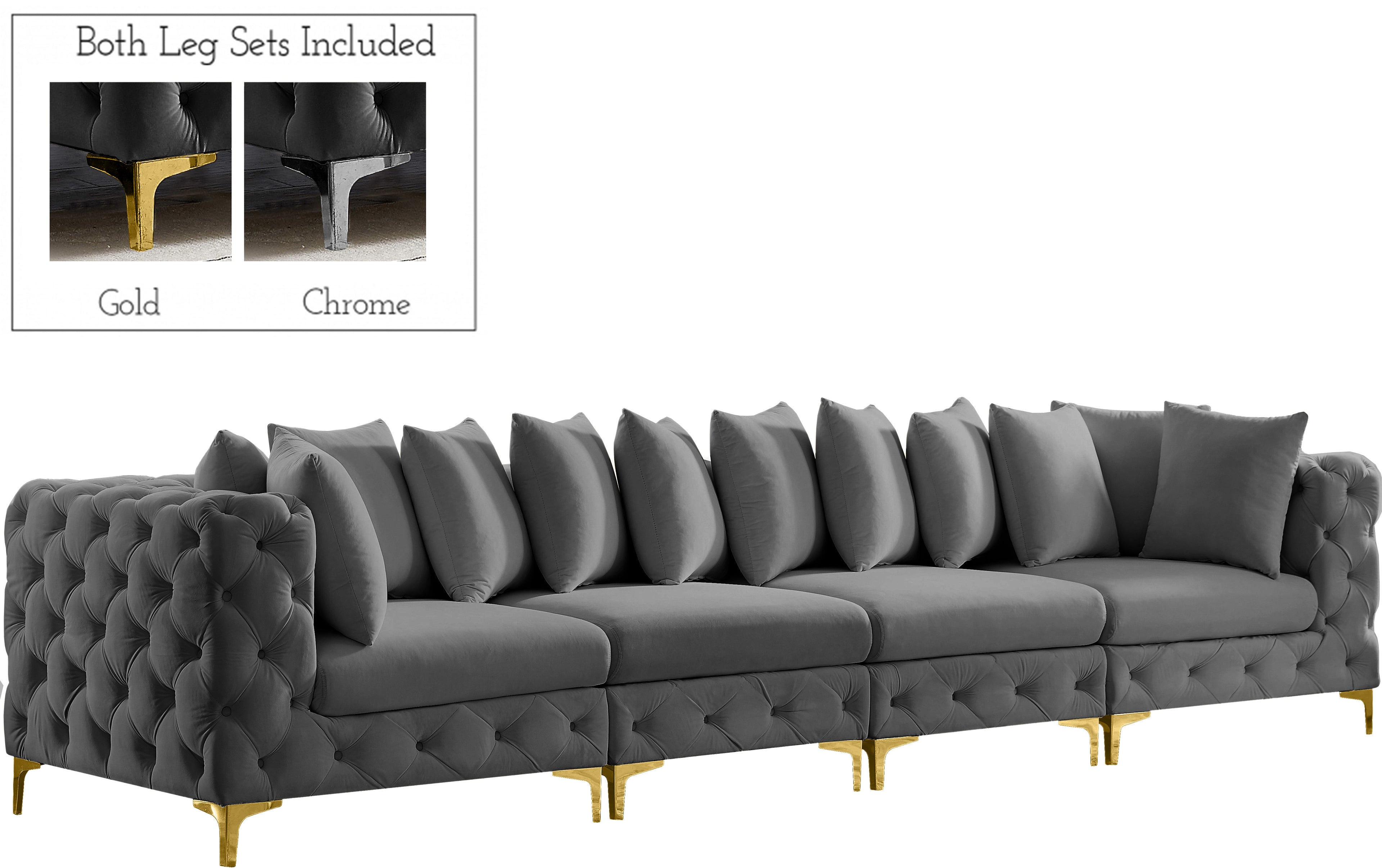 Tremblay Velvet Modular Sofa