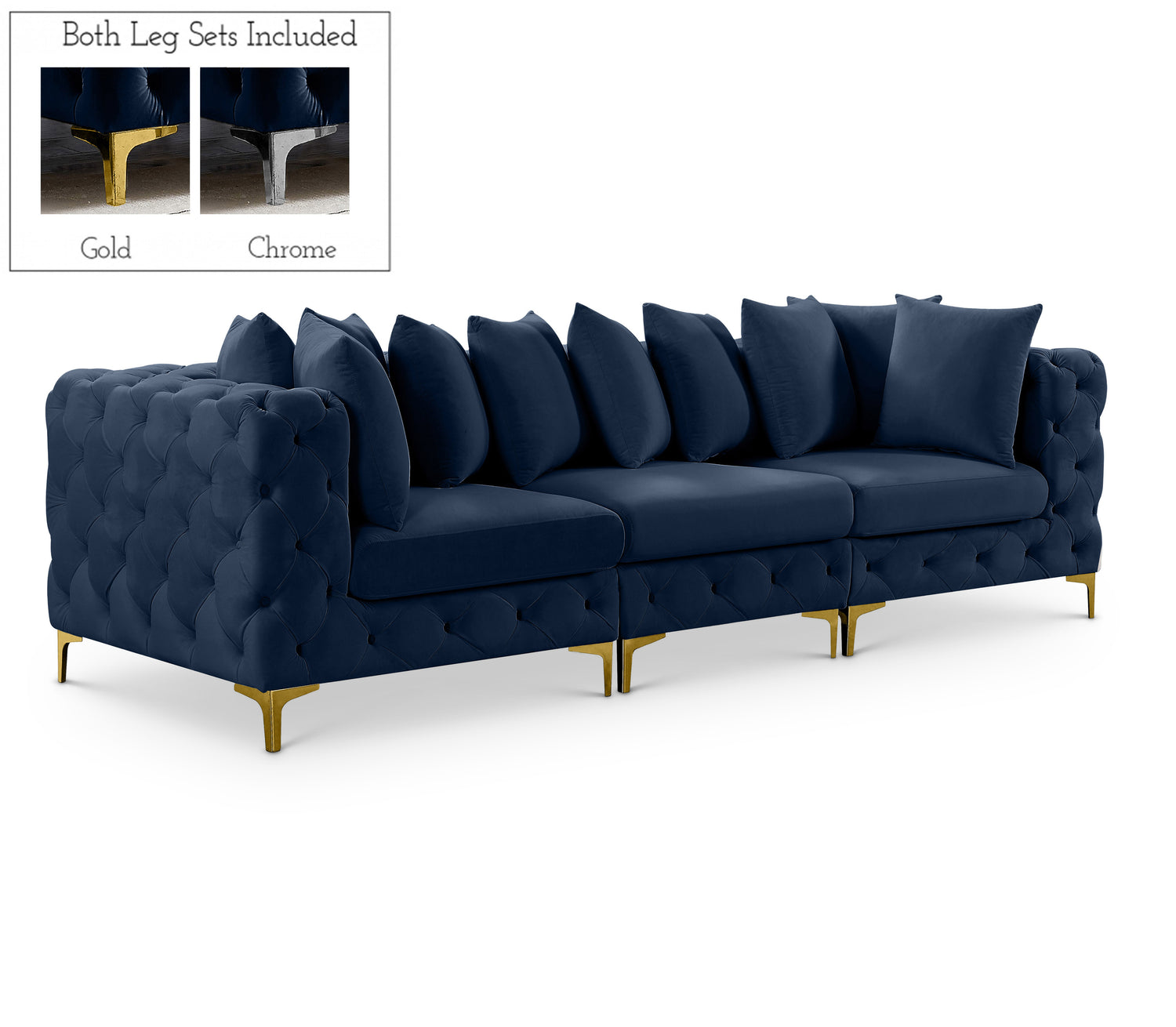 Tremblay Velvet Modular Sofa