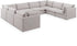 Mackenzie Beige Durable Linen Textured Modular Sectional