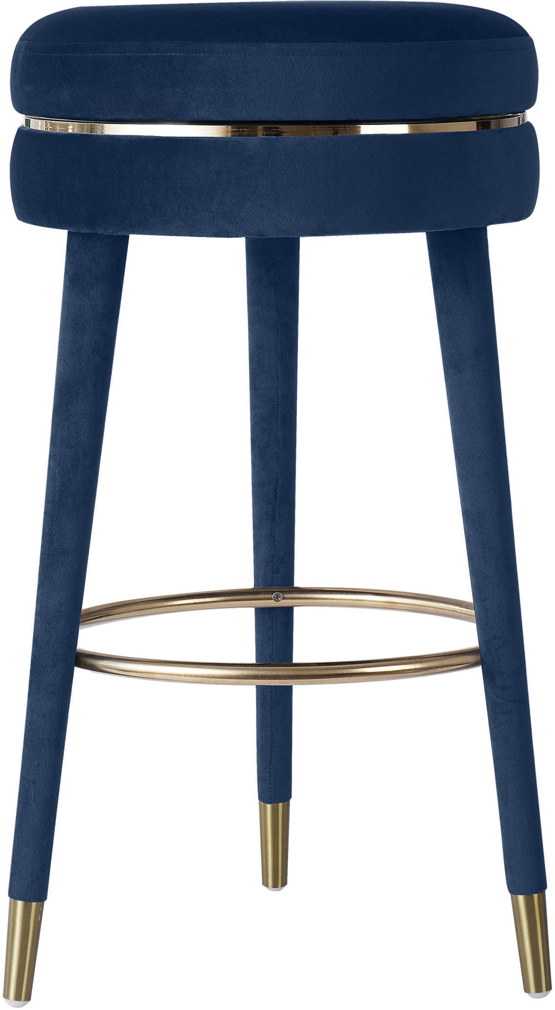 Coral Velvet Bar Stool