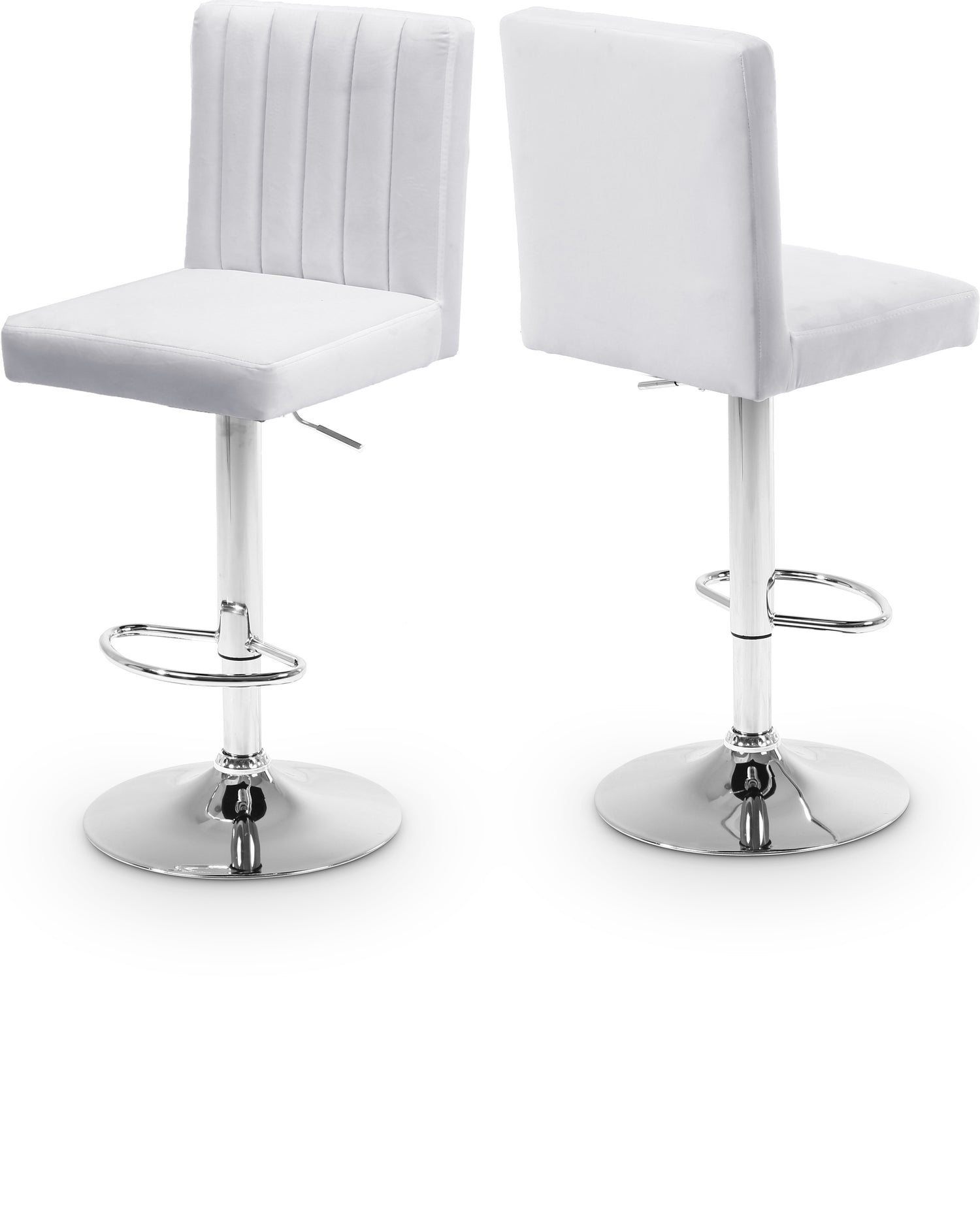 Joel Velvet Adjustable Stool, Set of 2