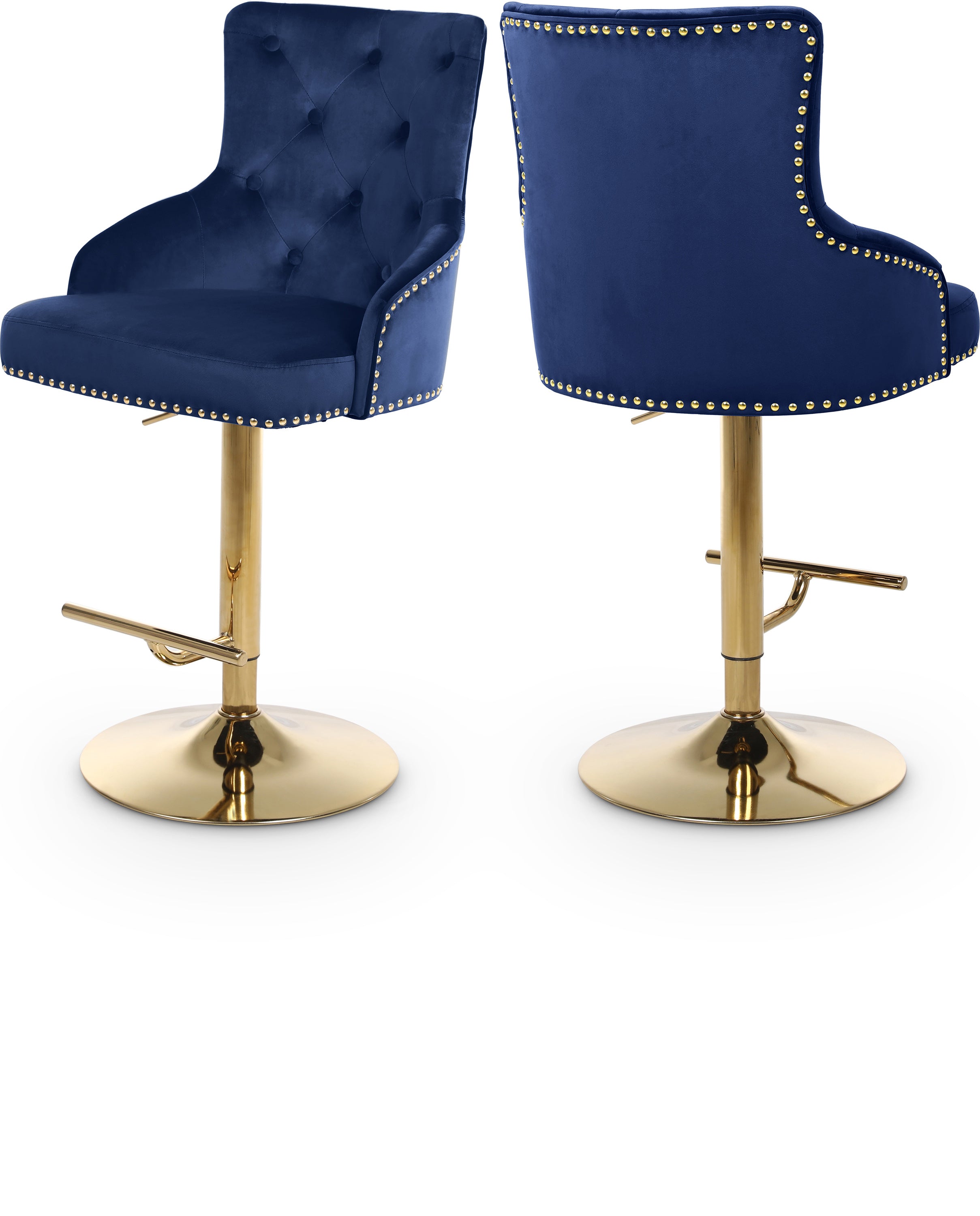 Claude Velvet Adjustable Stool