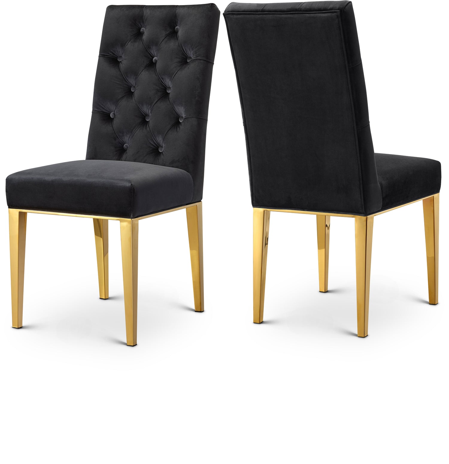 Capri Velvet Dining Chair, Set of 2