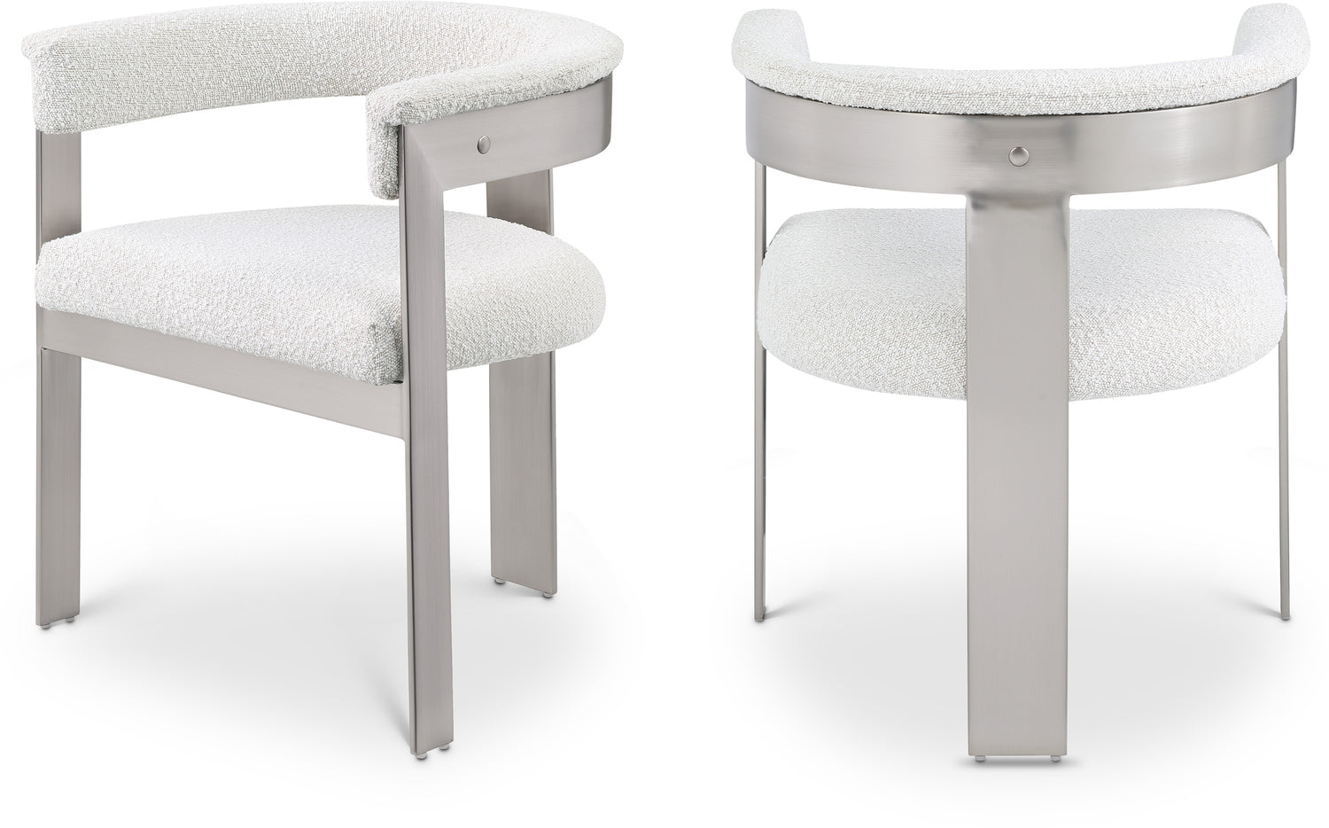 Romeo Boucle Fabric Dining Chair, Set of 2