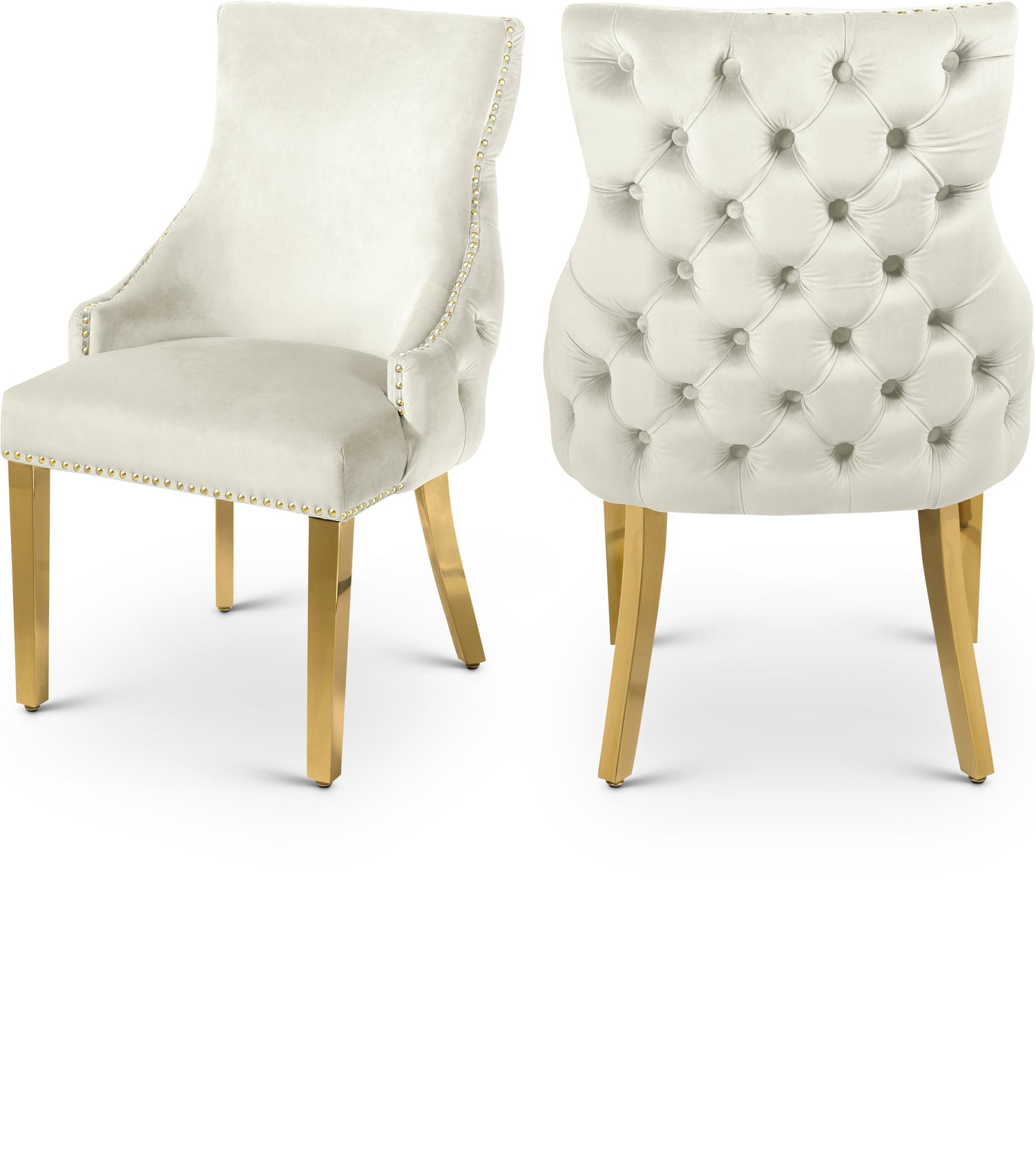 Tuft Velvet Dining Chair, Set of 2