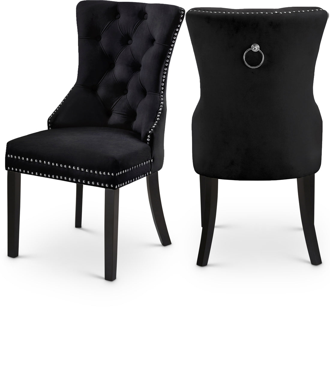 Nikki Velvet Dining Chair, Set of 2