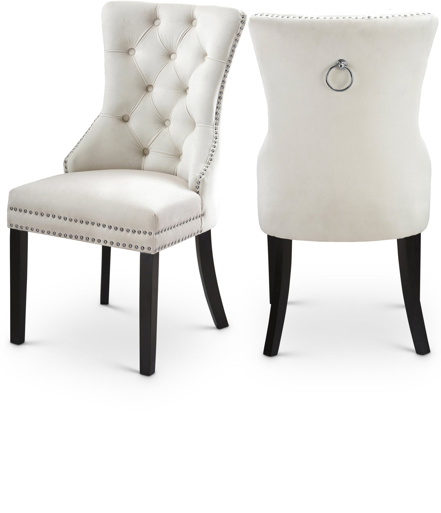 Nikki Velvet Dining Chair, Set of 2