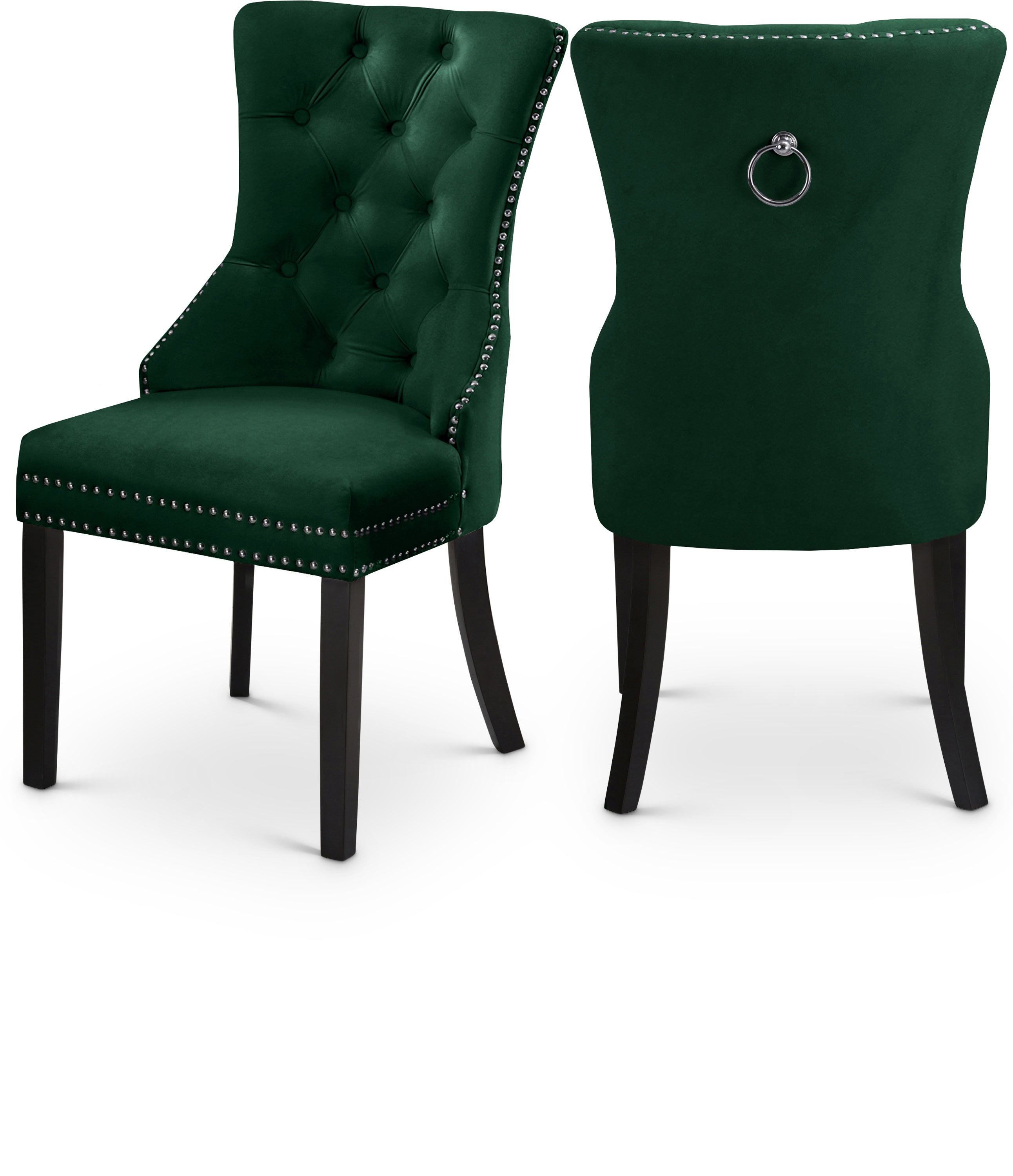 Nikki Velvet Dining Chair, Set of 2