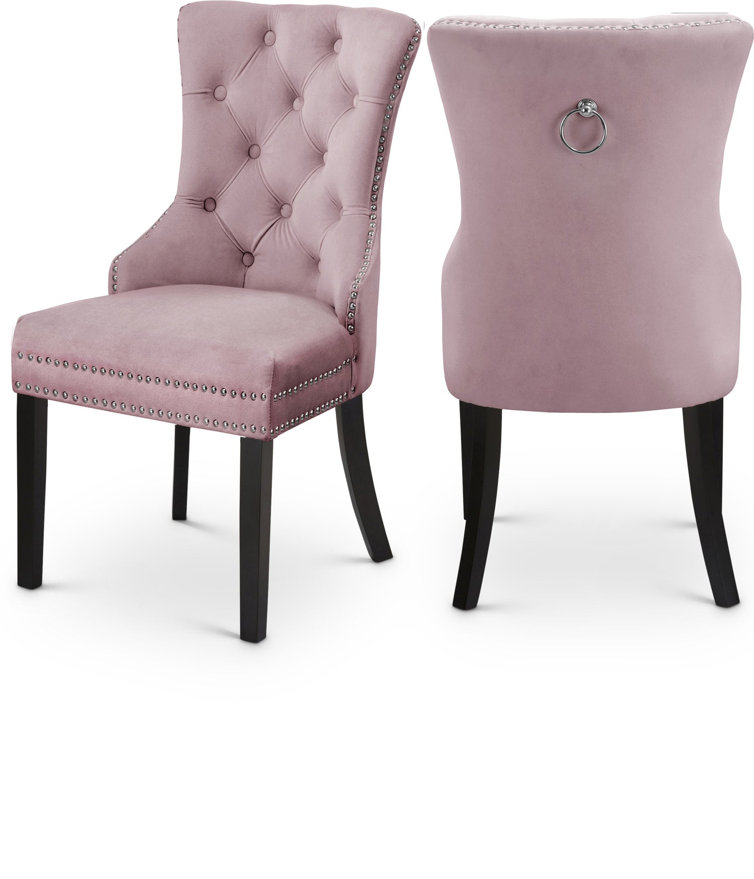 Nikki Velvet Dining Chair, Set of 2