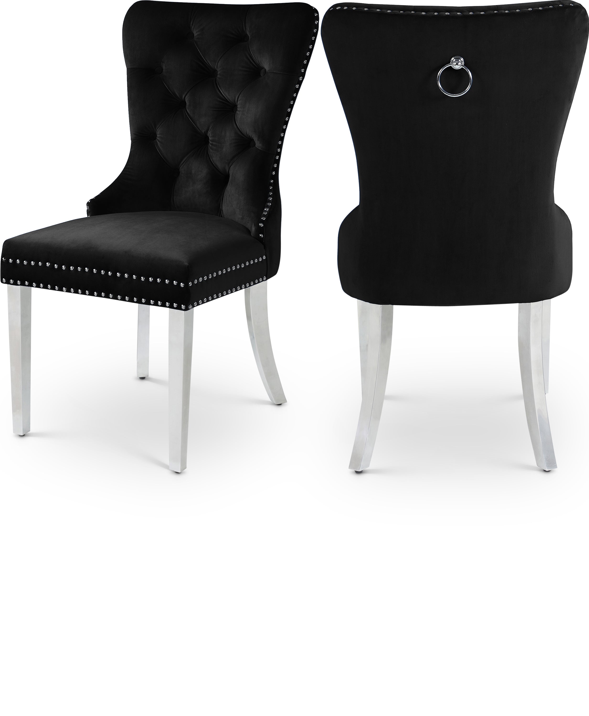 Carmen Velvet Dining Chair, Set of 2