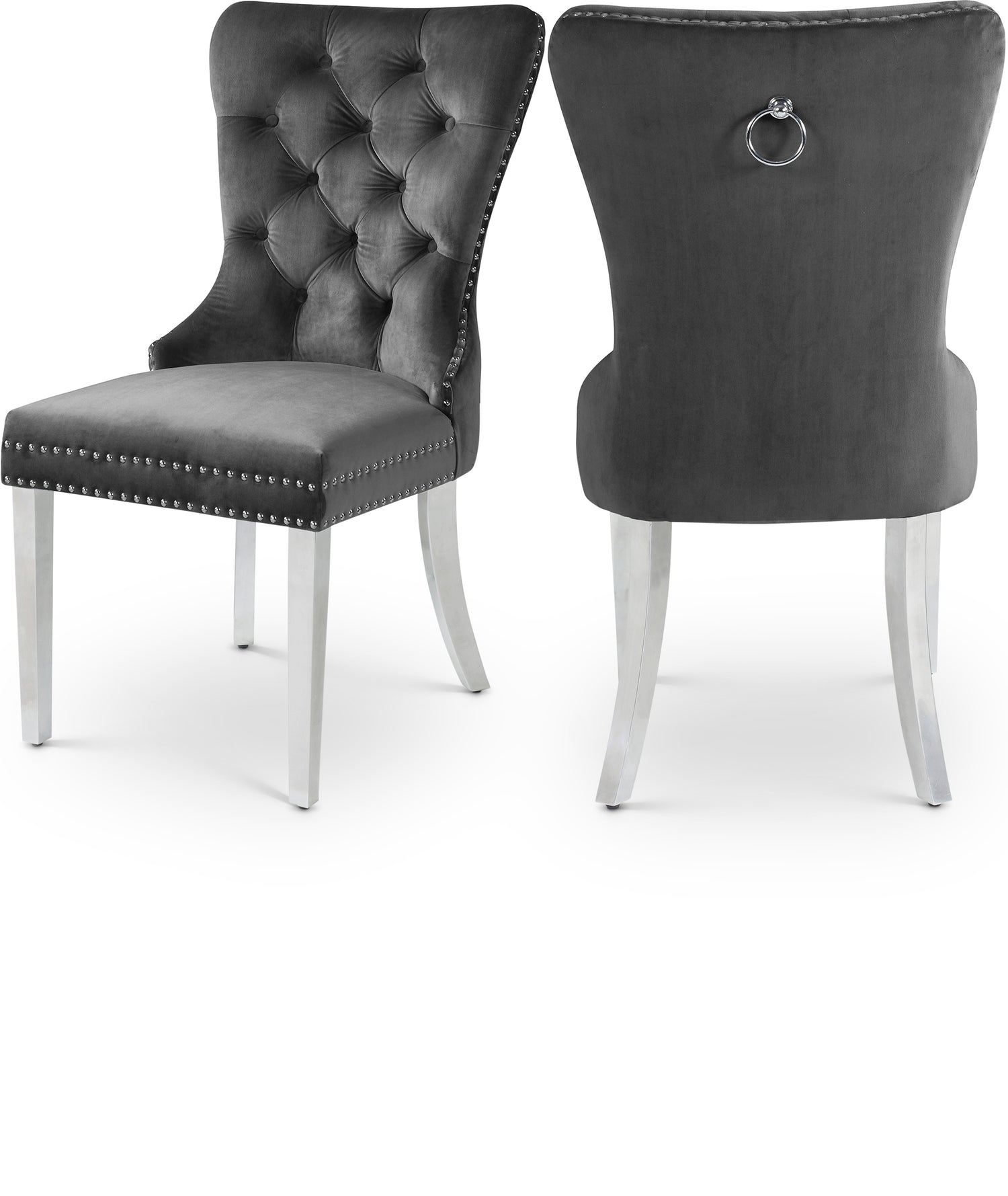 Carmen Velvet Dining Chair, Set of 2