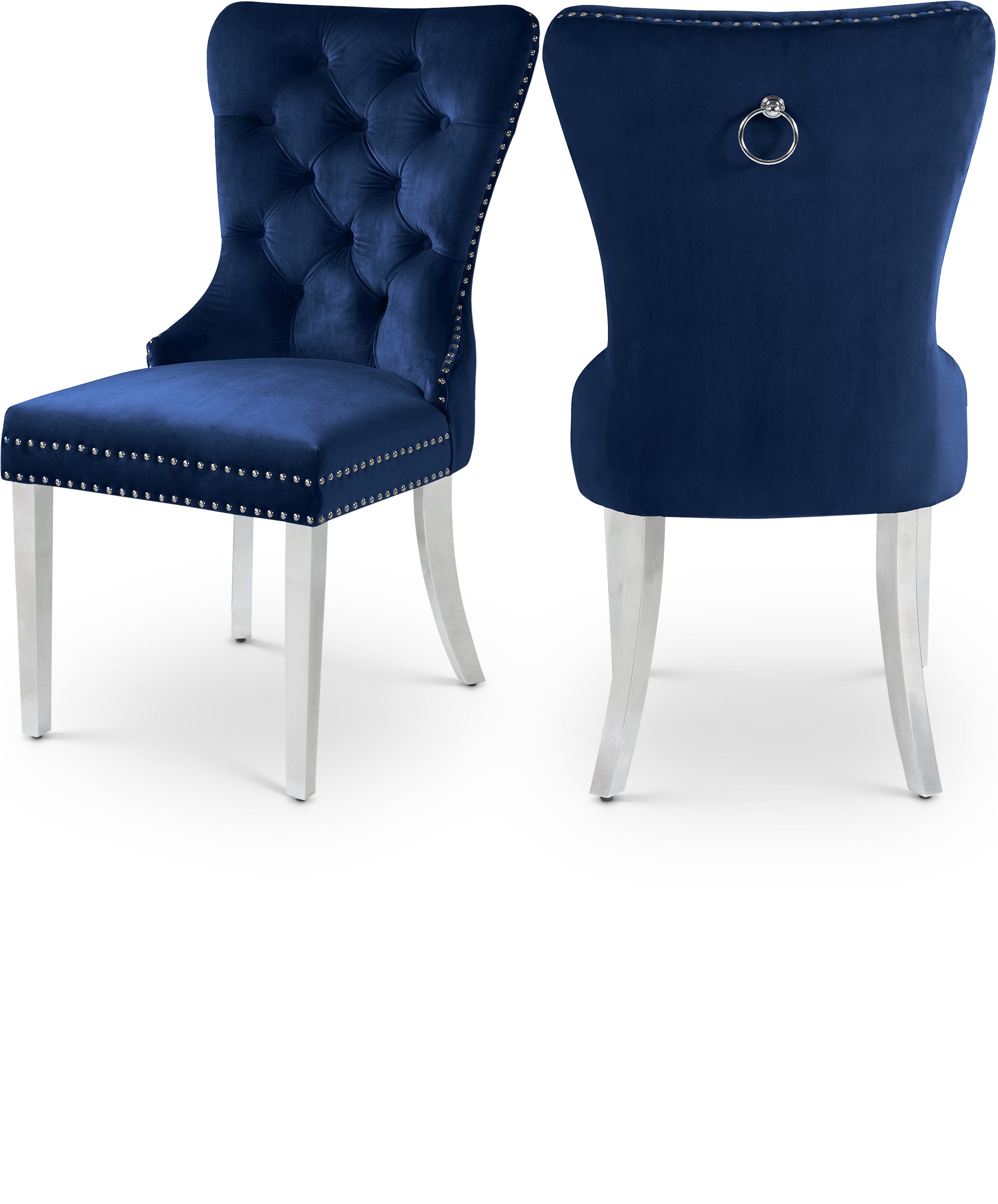 Carmen Velvet Dining Chair, Set of 2