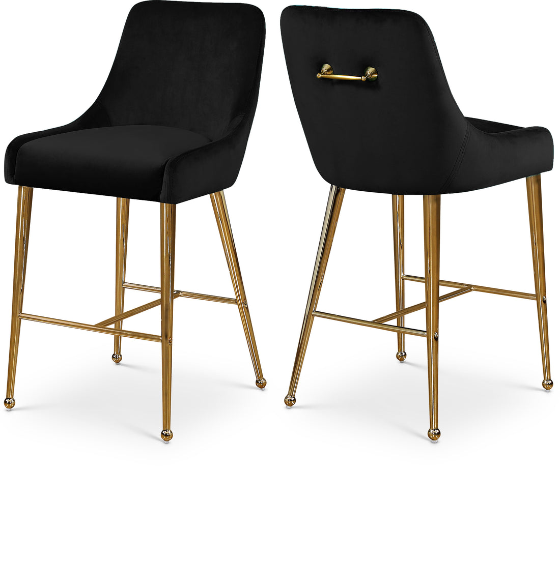 Owen Velvet Stool, Set of 2