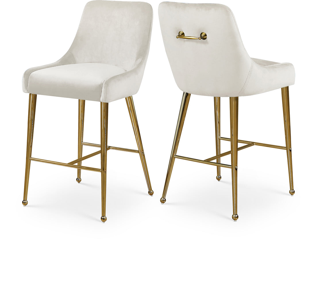 Owen Velvet Stool, Set of 2