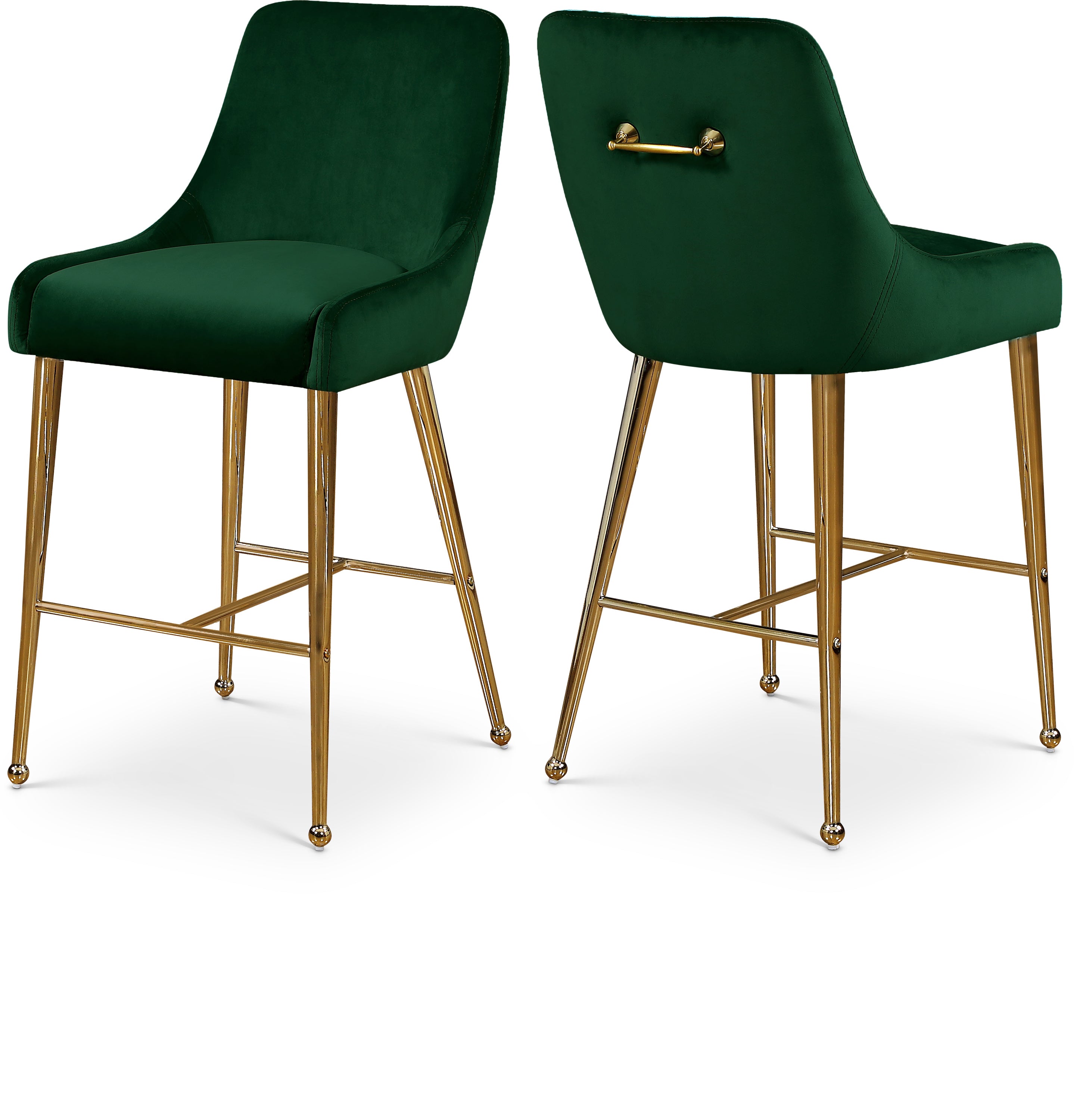 Owen Velvet Stool, Set of 2