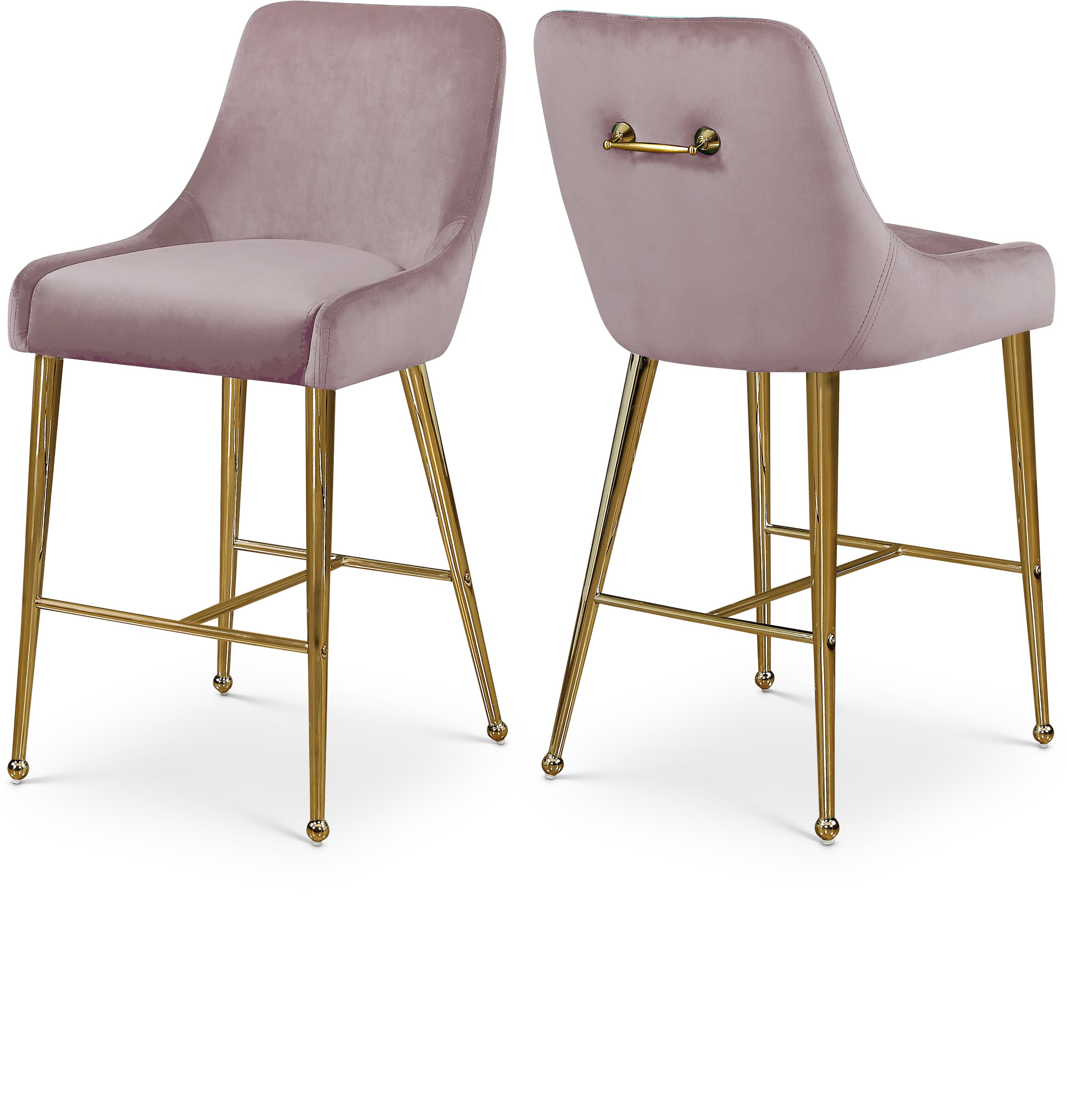 Owen Velvet Stool, Set of 2