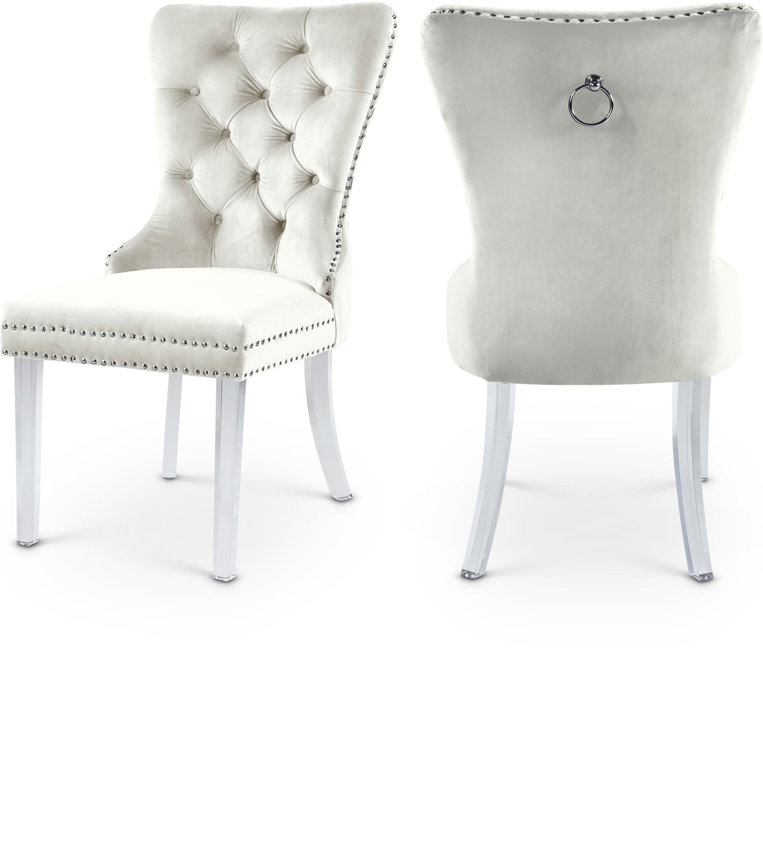 Miley Velvet Dining Chair, Set of 2