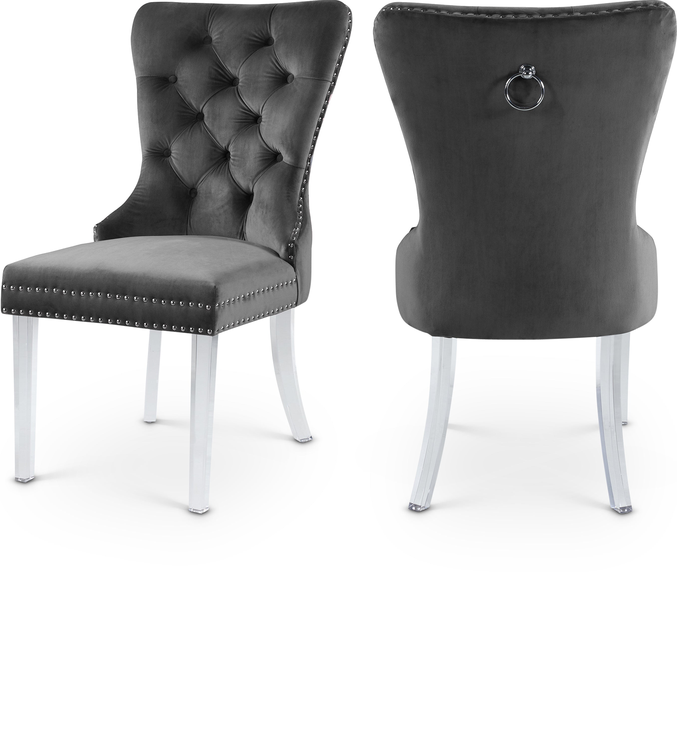 Miley Velvet Dining Chair, Set of 2