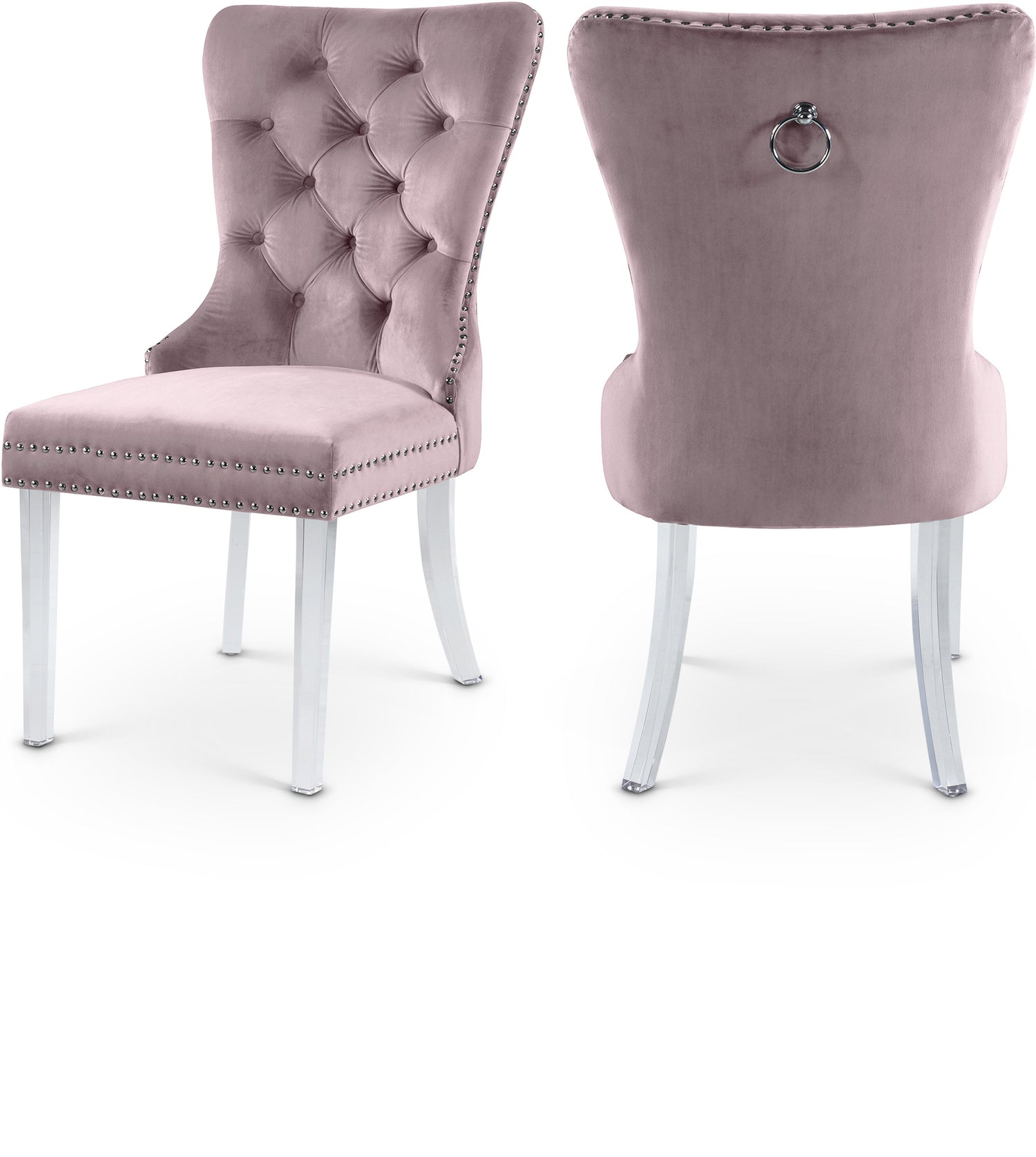 Miley Velvet Dining Chair, Set of 2