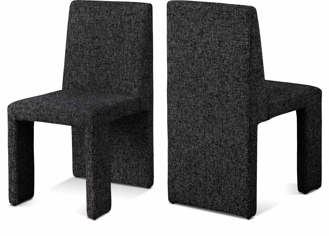 Benson Linen Textured Fabric Dining Chair, Set of 2