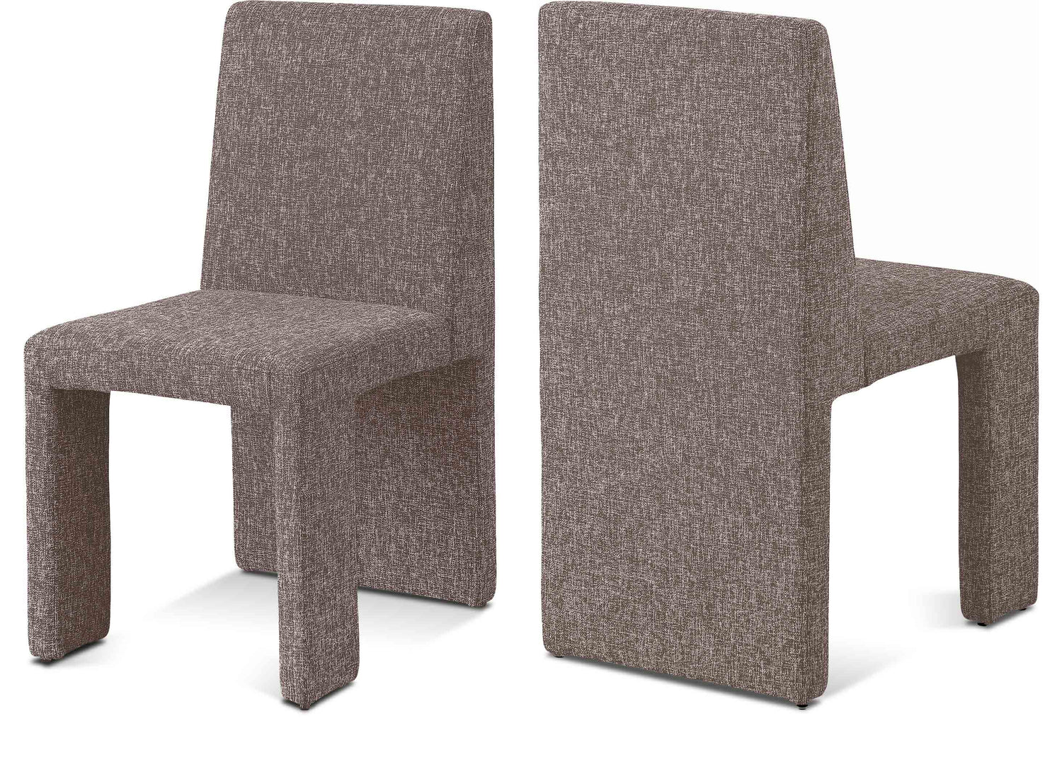 Benson Linen Textured Fabric Dining Chair, Set of 2