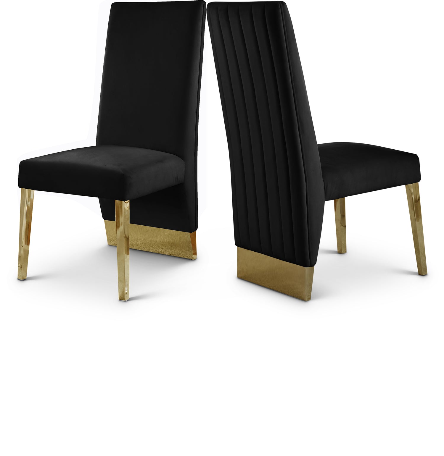 Porsha Velvet Dining Chair, Set of 2