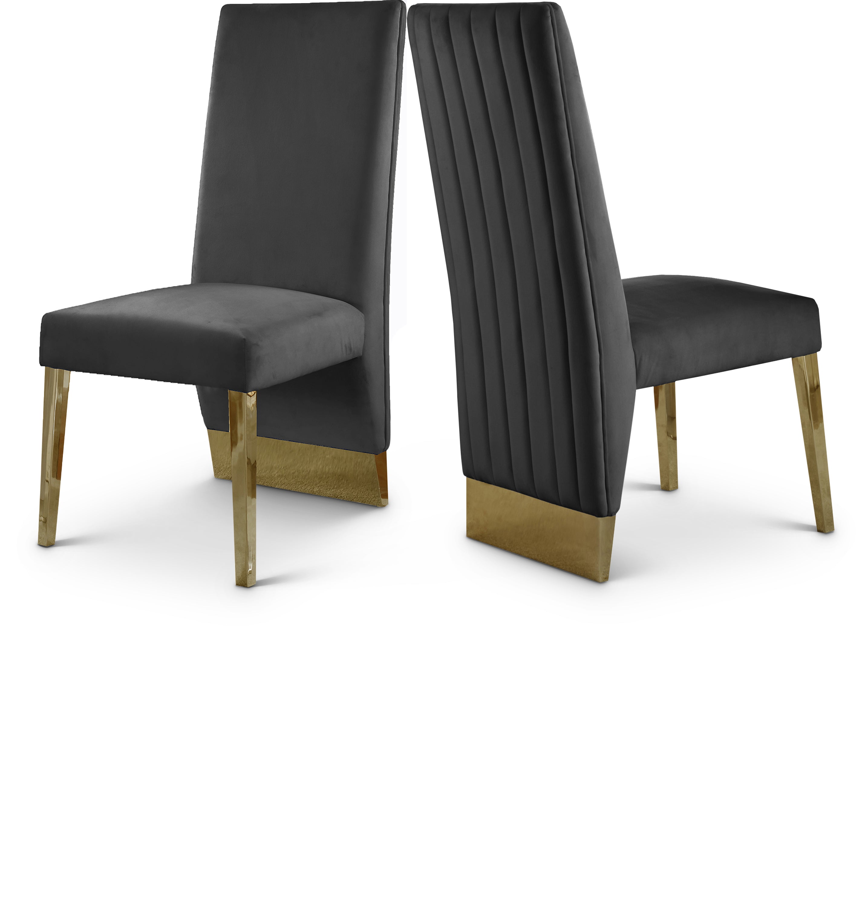 Porsha Velvet Dining Chair, Set of 2