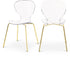 Clarion Gold Metal Dining Chair, Set of 2