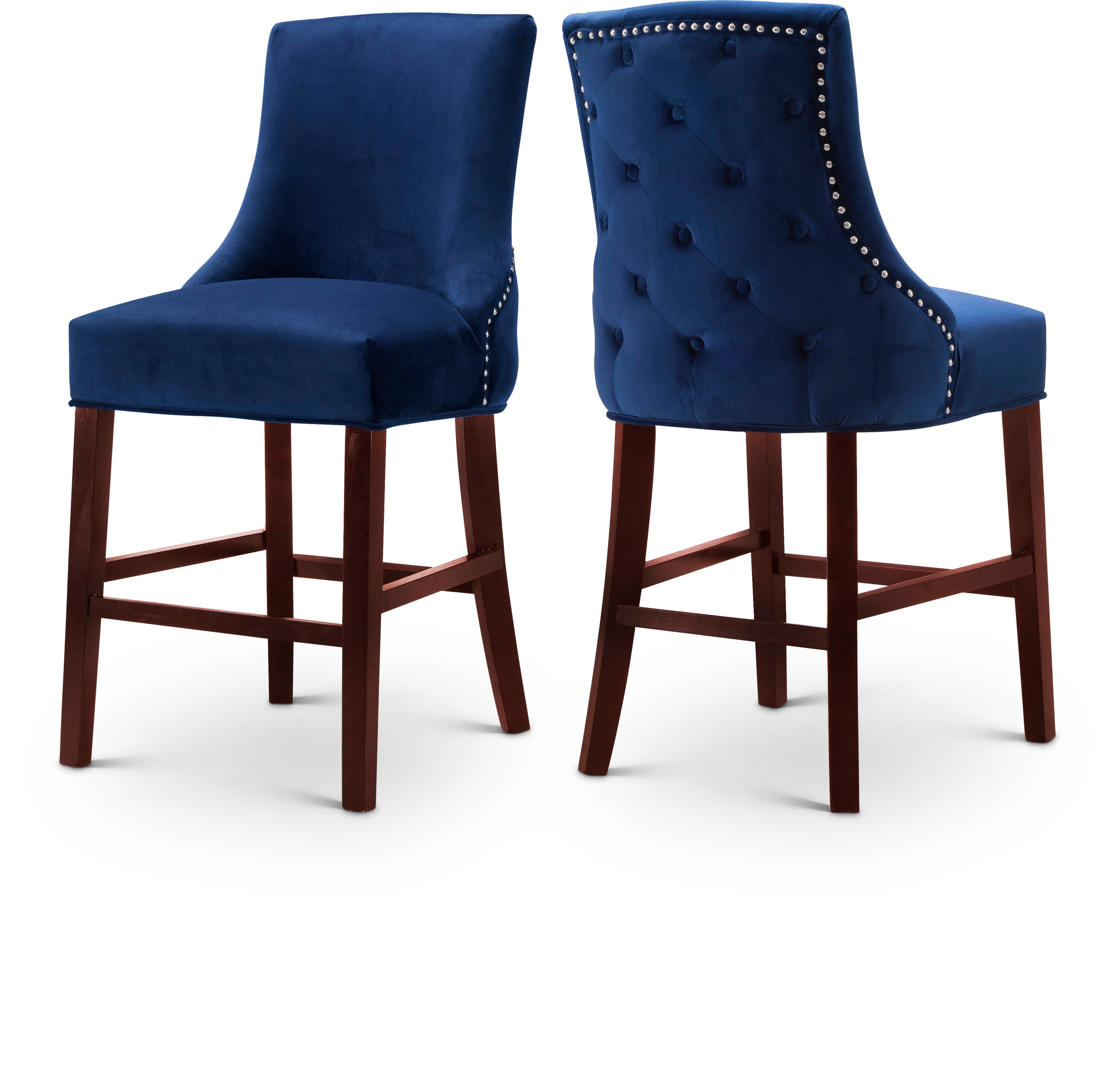 Hannah Velvet Stool, Set of 2