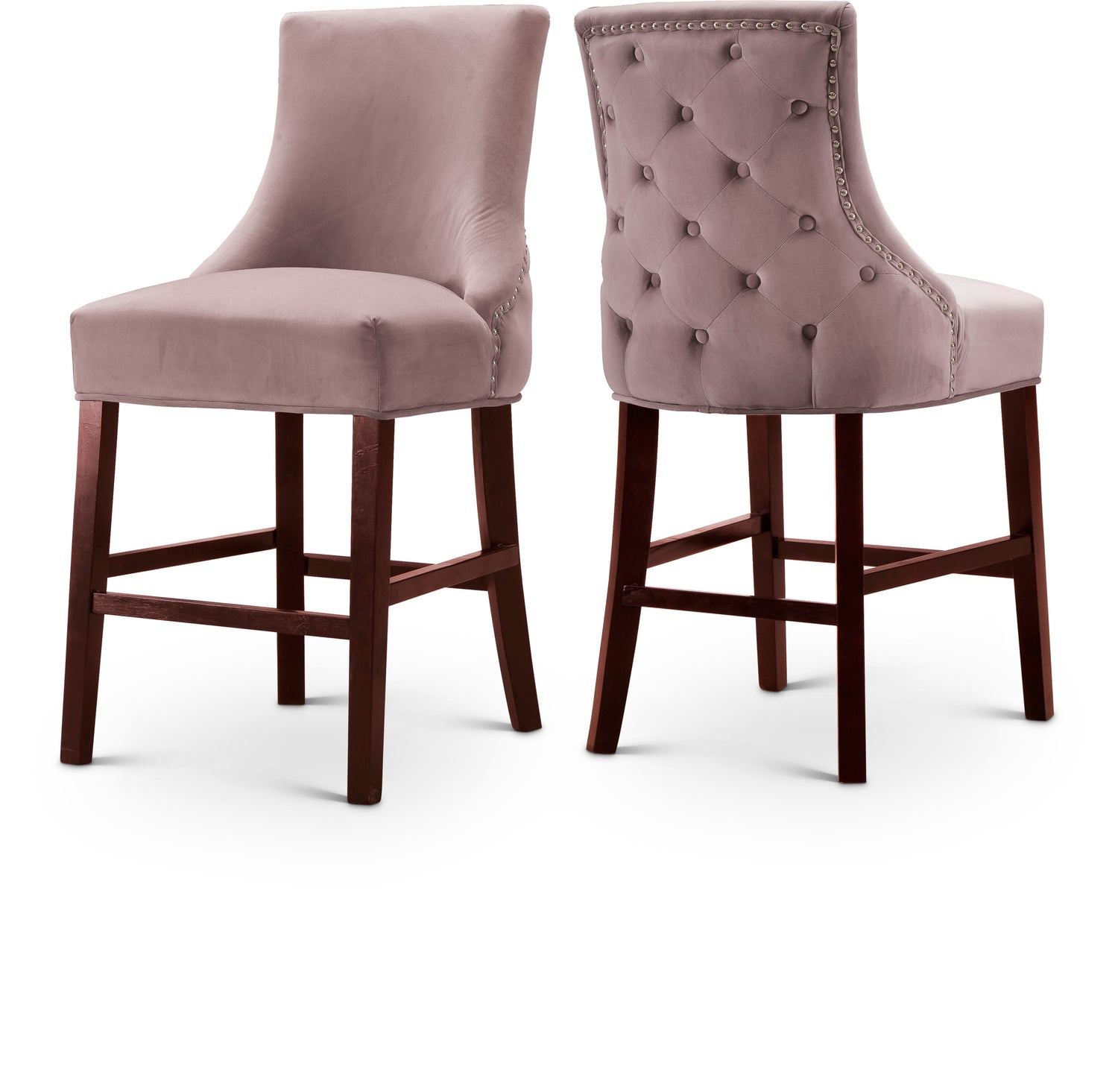 Hannah Velvet Stool, Set of 2