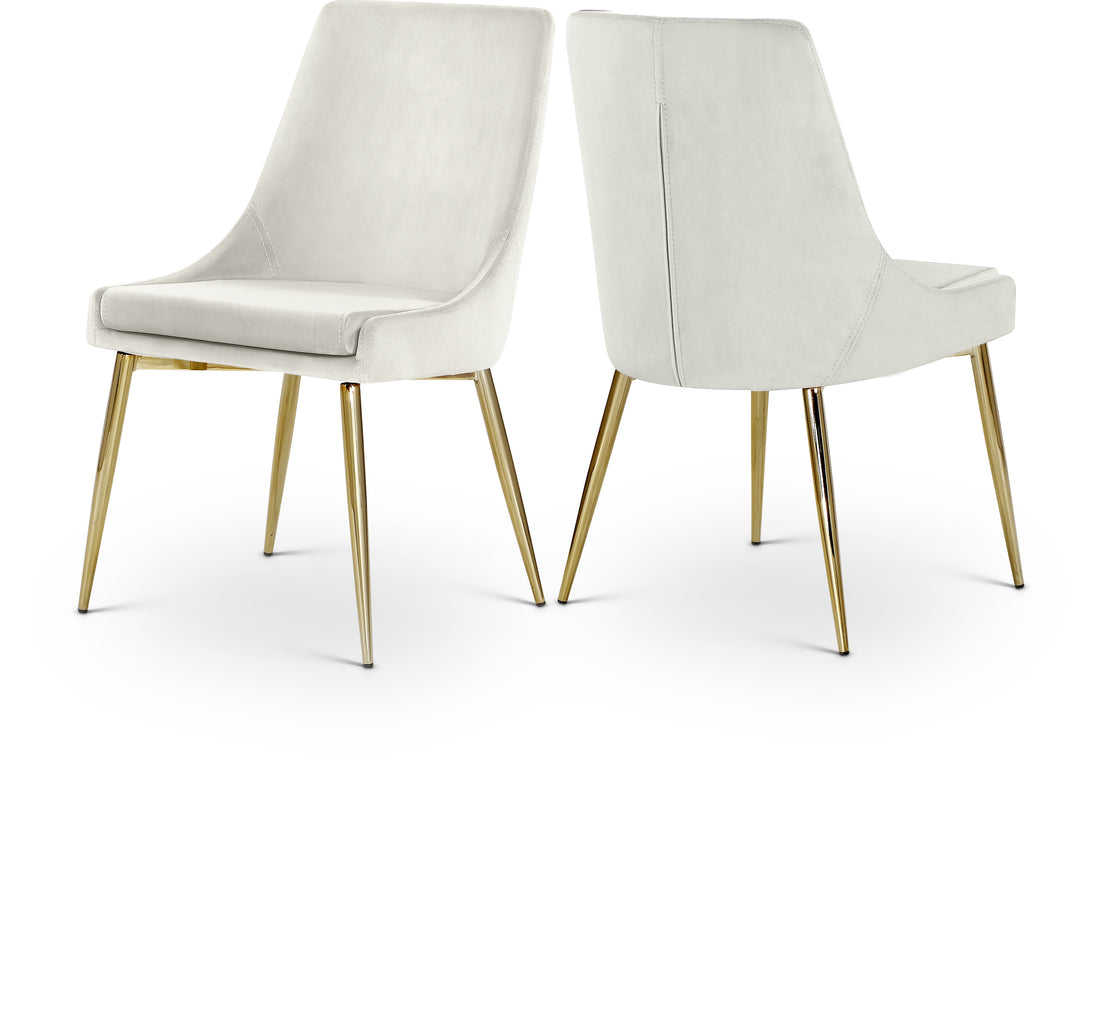 Karina Velvet Dining Chair, Set of 2