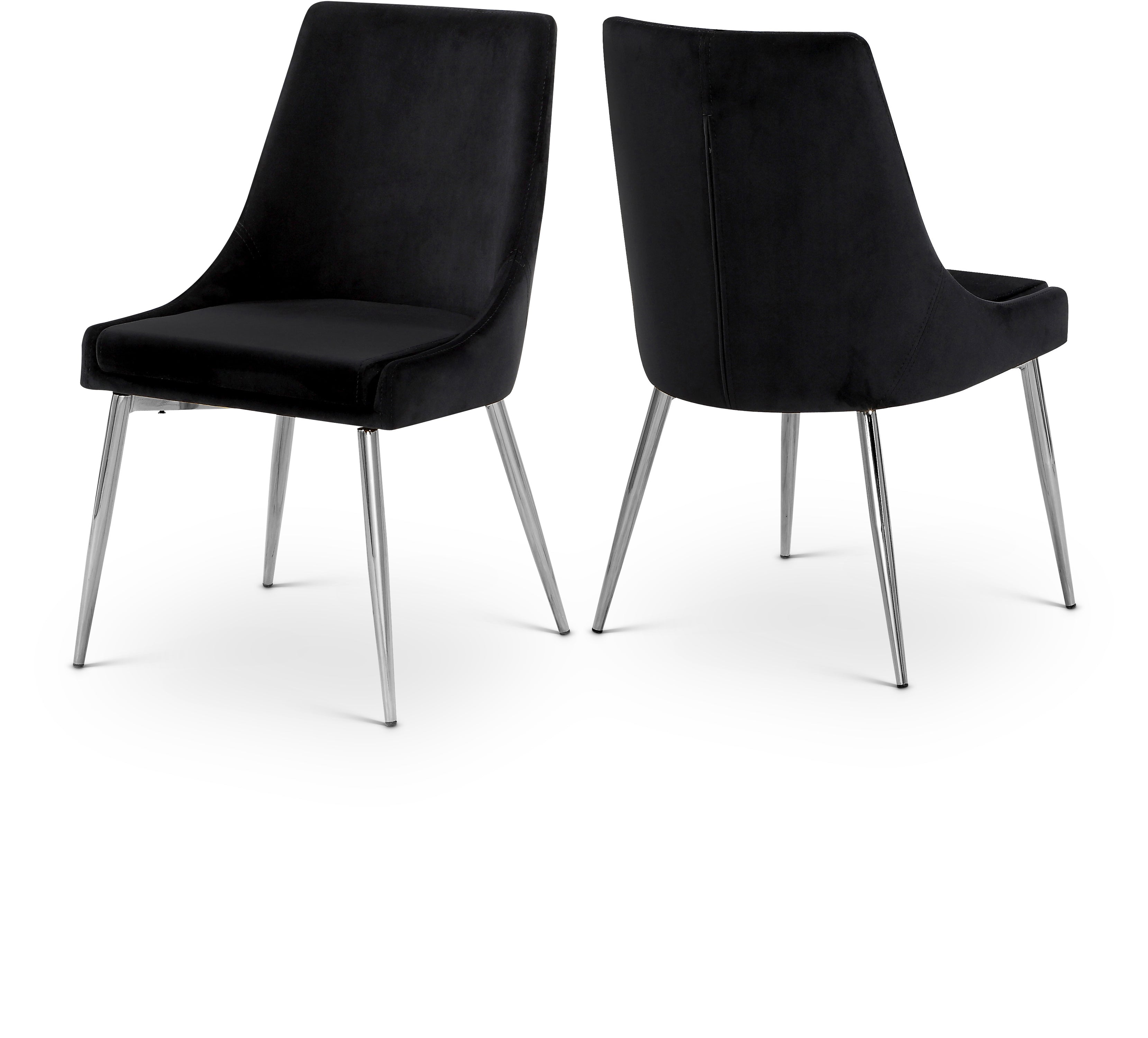 Karina Velvet Dining Chair, Set of 2