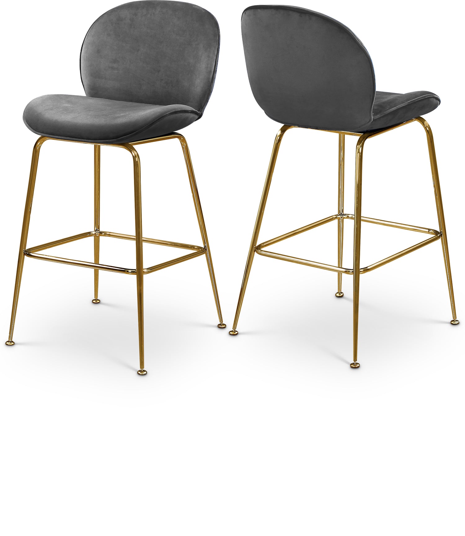 Paris Velvet Stool, Set of 2