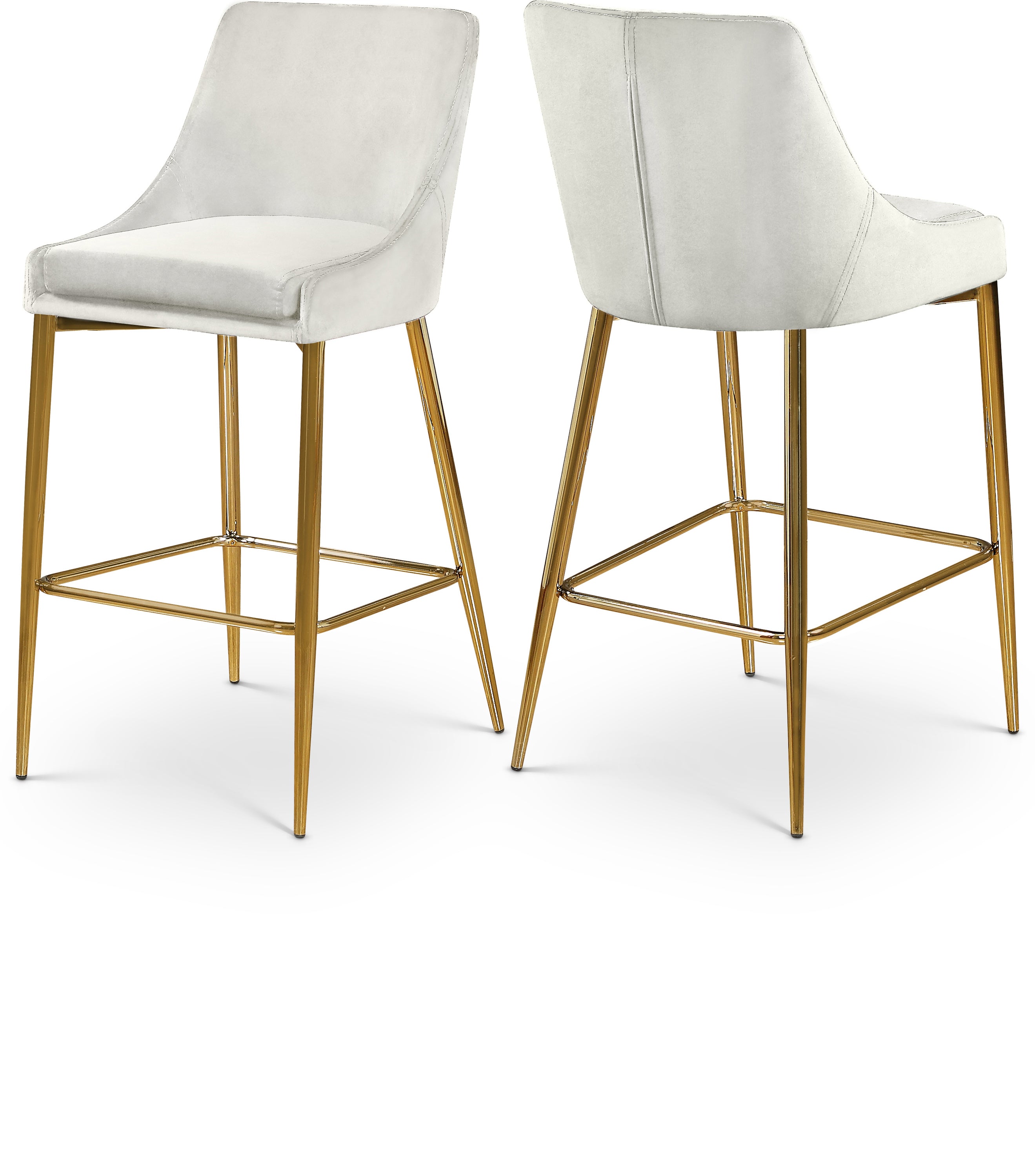 Karina Velvet Stool, Set of 2