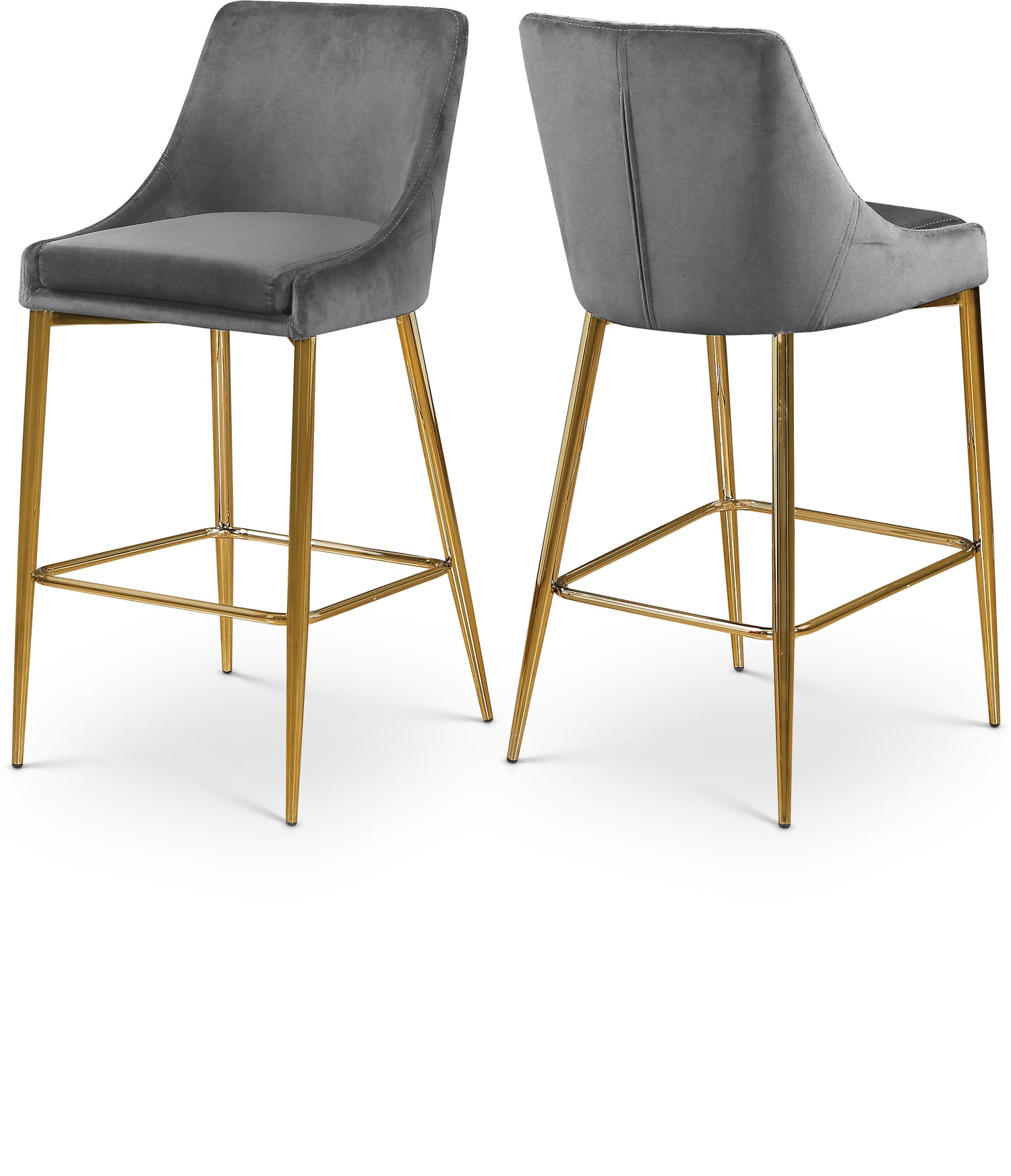 Karina Velvet Stool, Set of 2