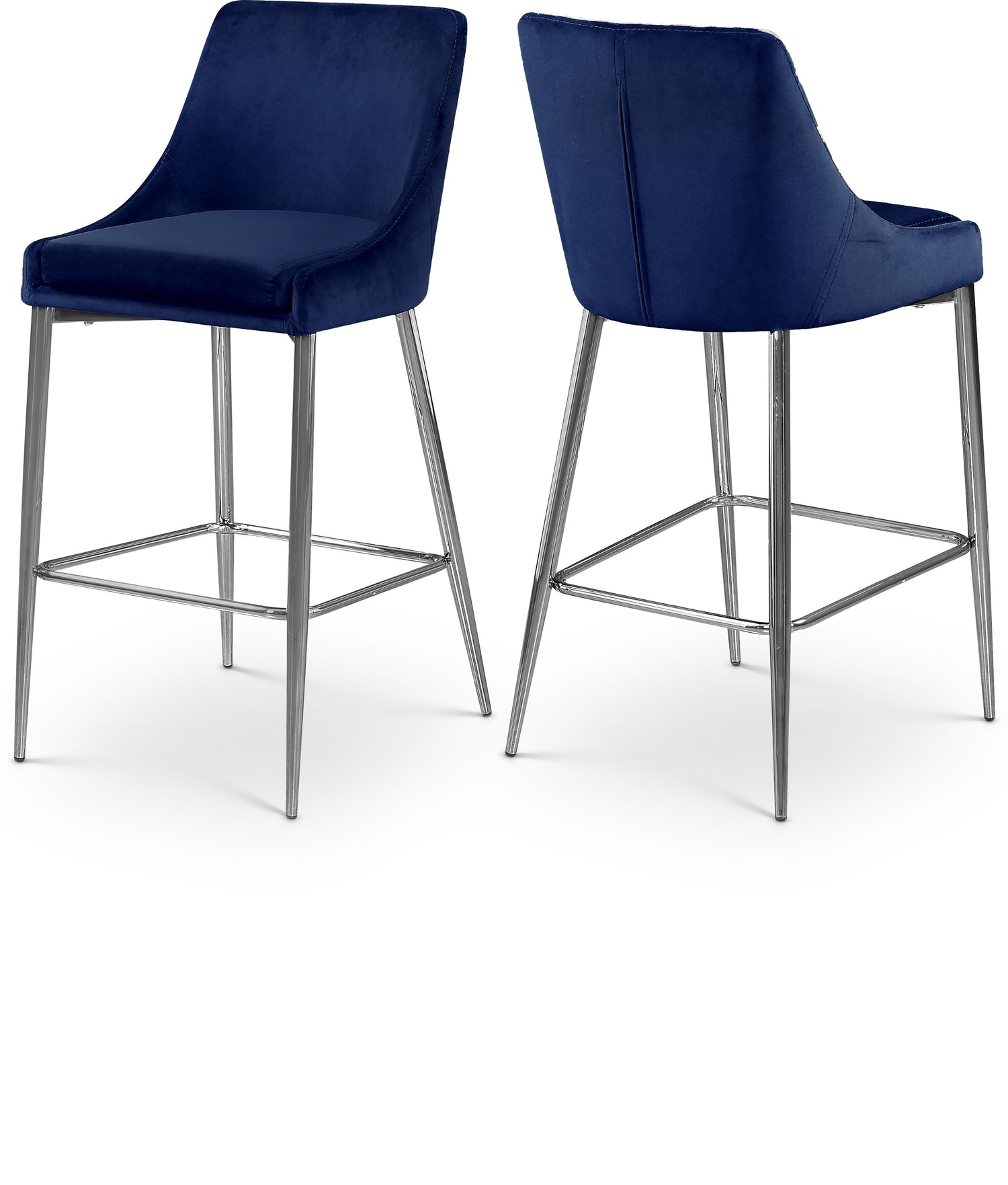 Karina Velvet Stool, Set of 2