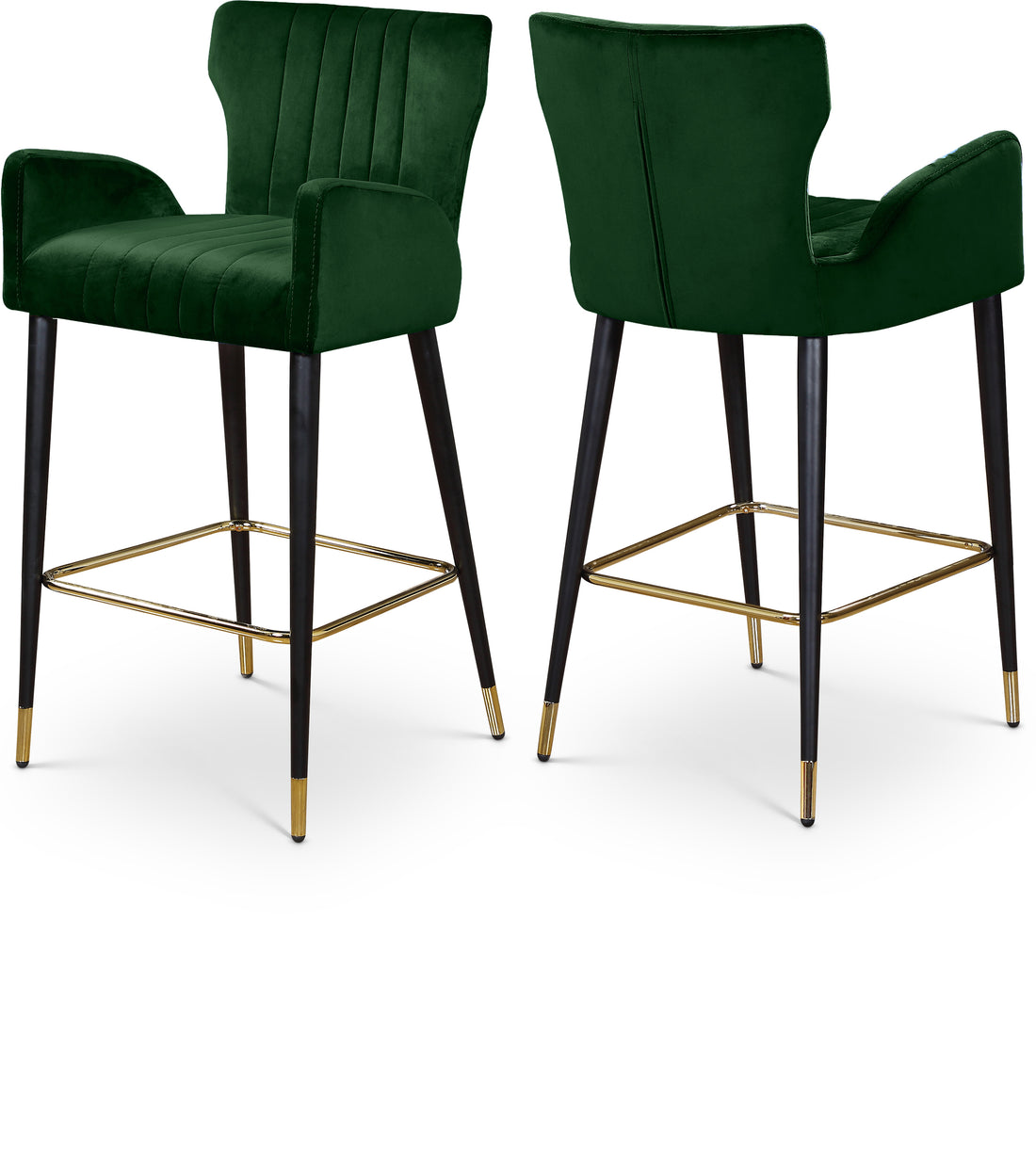 Luxe Velvet Stool, Set of 2