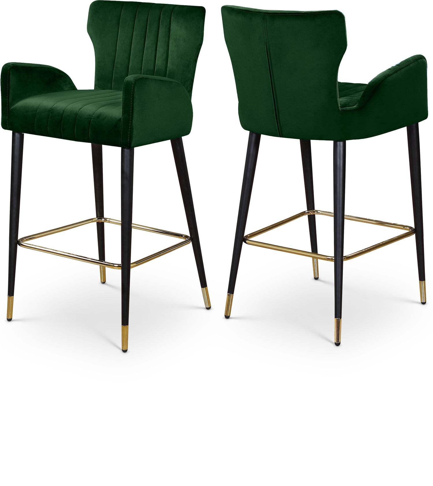 Luxe Velvet Stool, Set of 2