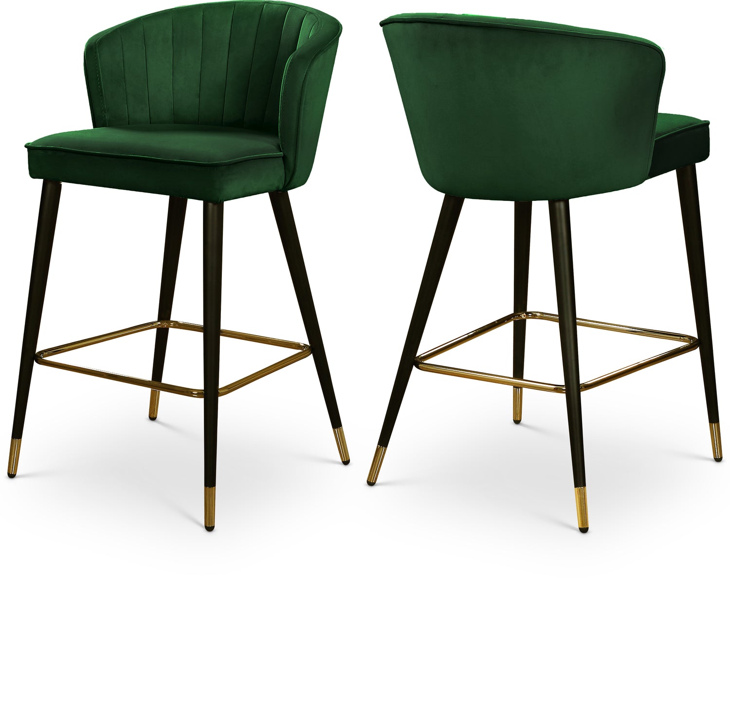 Cassie Velvet Stool, Set of 2