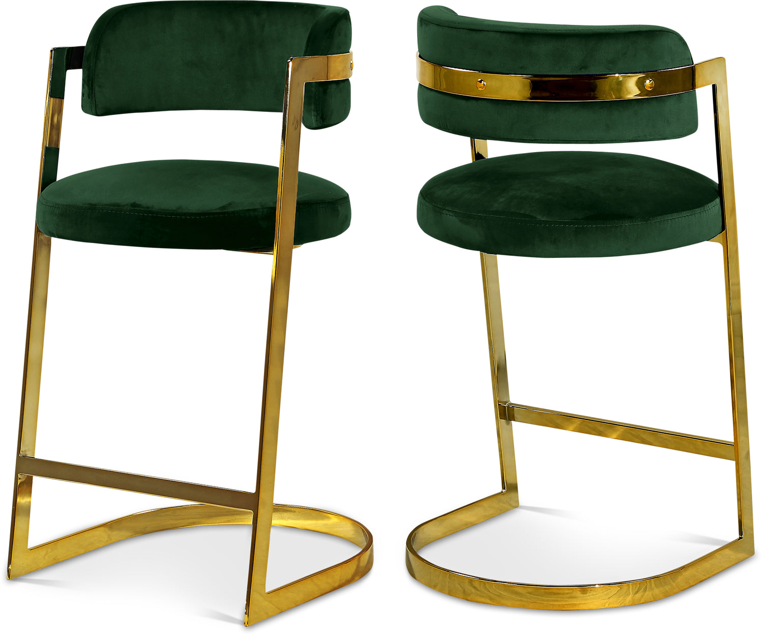 Stephanie Velvet Stool, Set of 2